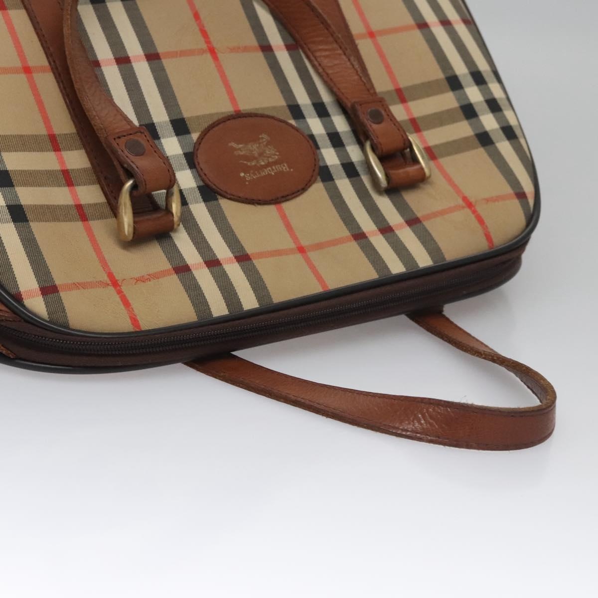 Burberry Nova Check Hand Bag Canvas Beige - 6