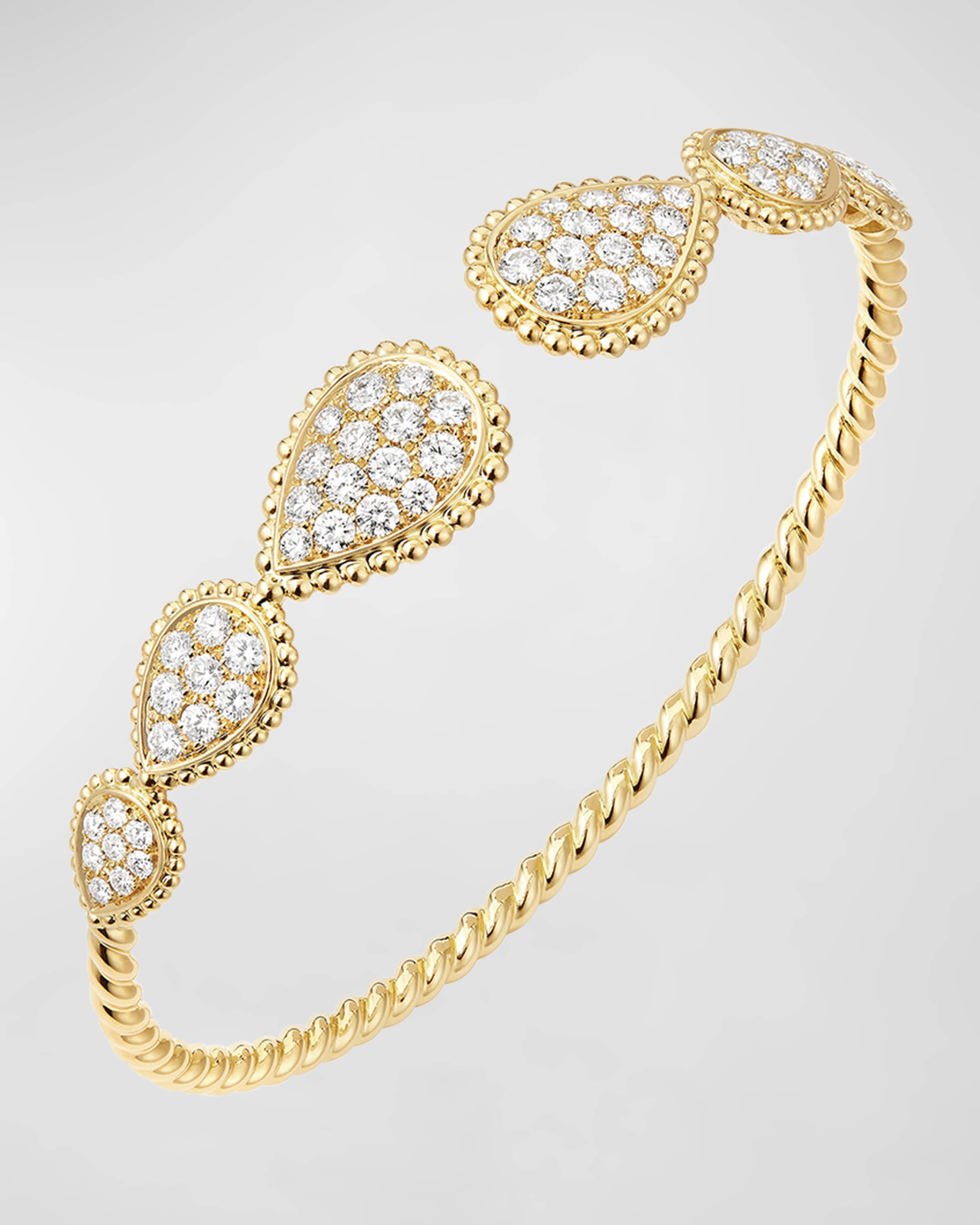 Yellow Gold Serpent Boheme Diamond Multi-Motif Bracelet - 3