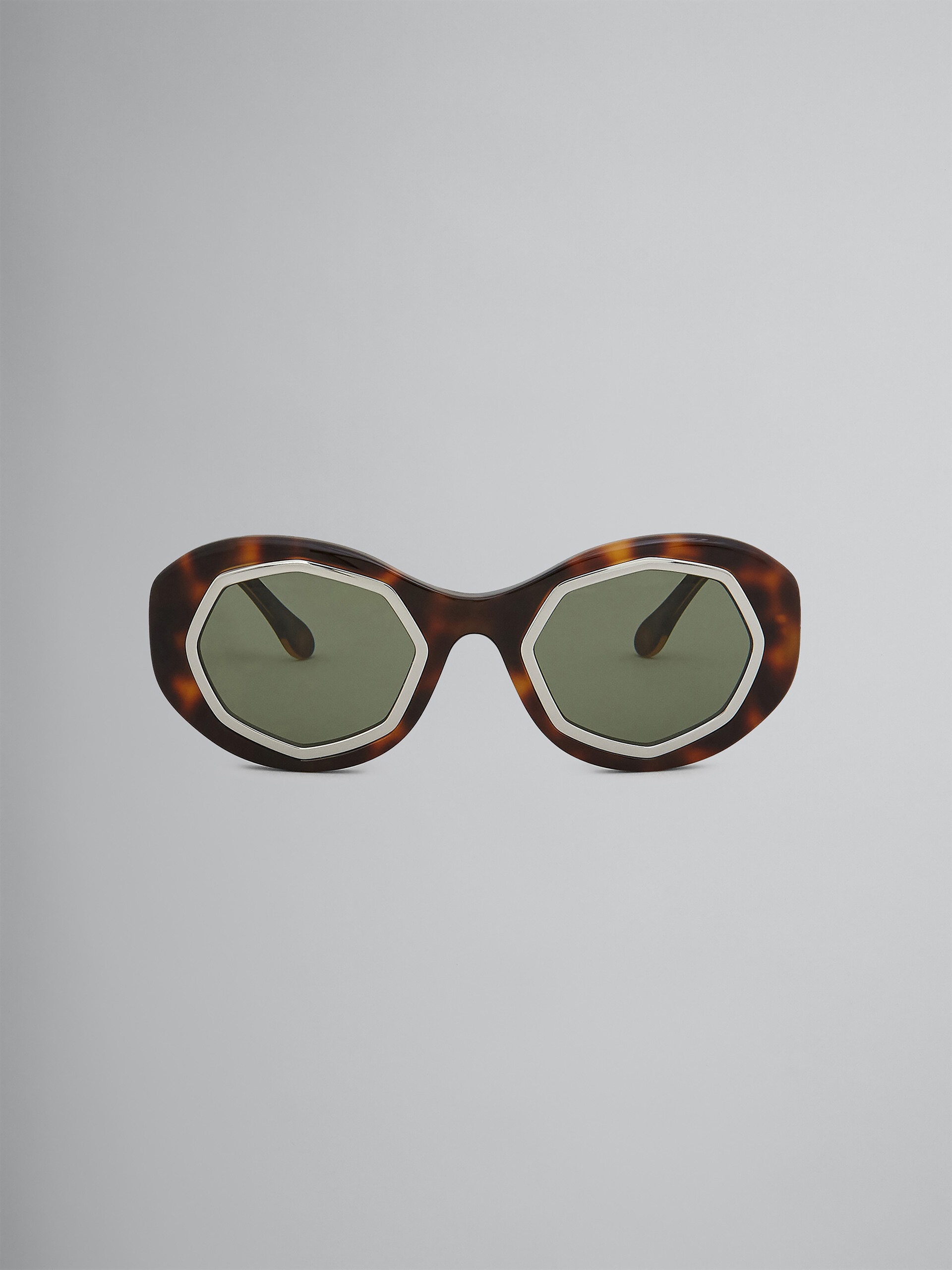 TORTOISESHELL MOUNT BRUMO ACETATE SUNGLASSES - 1