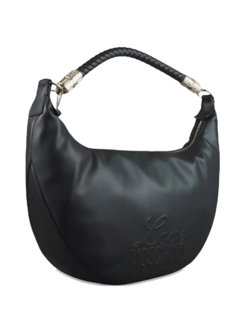 logo-detail braided-handle tote bag 1