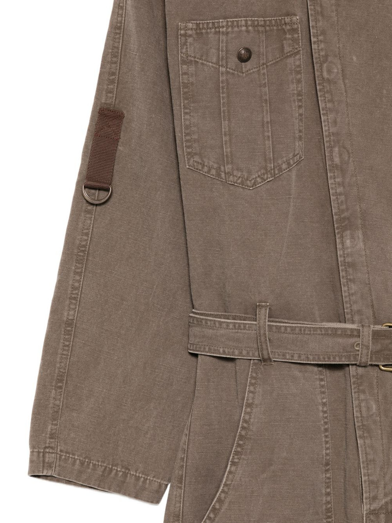 Nessime buttoned belted jumpsuit 3