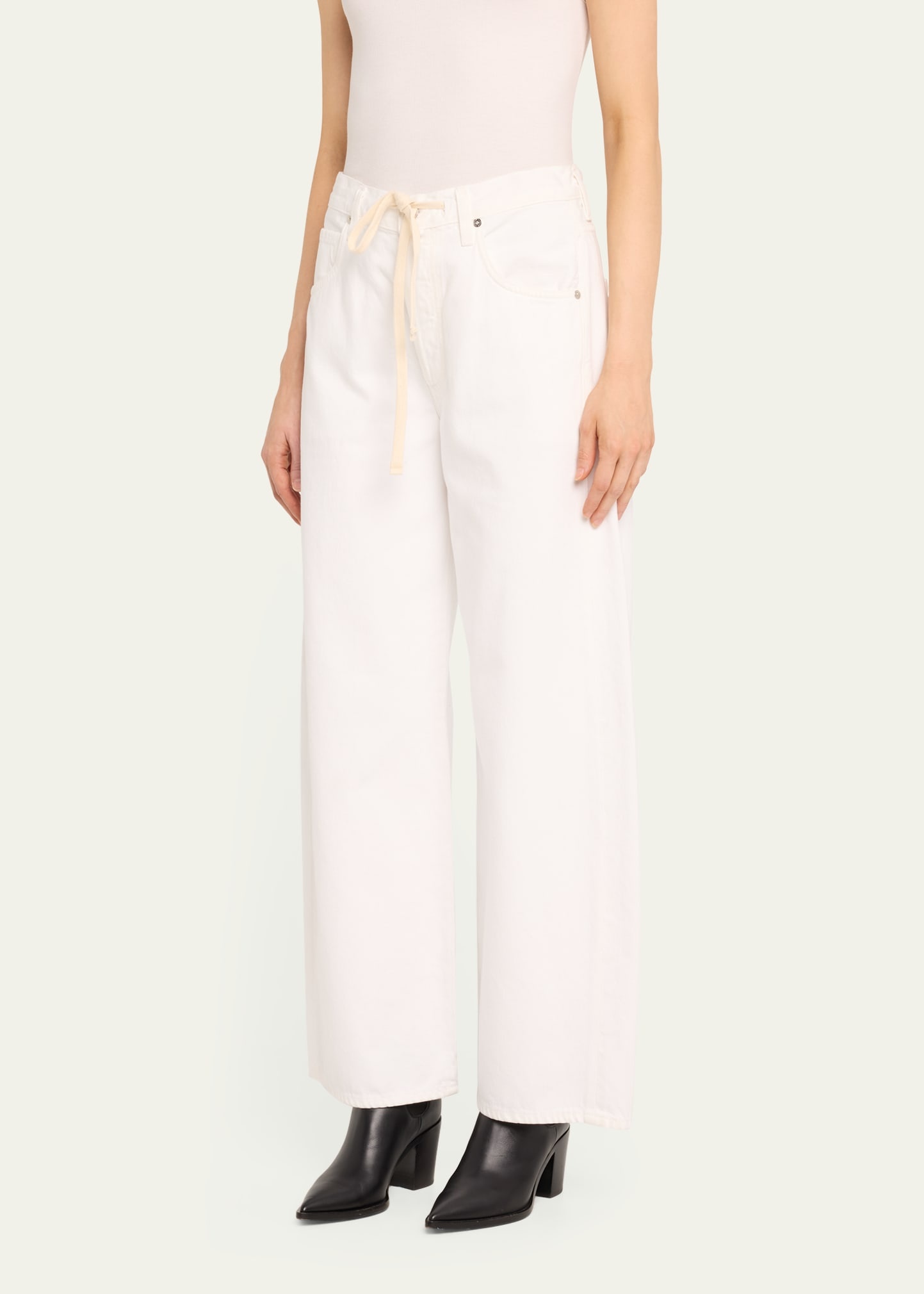 Brynn Wide-Leg Drawstring Trousers - 4