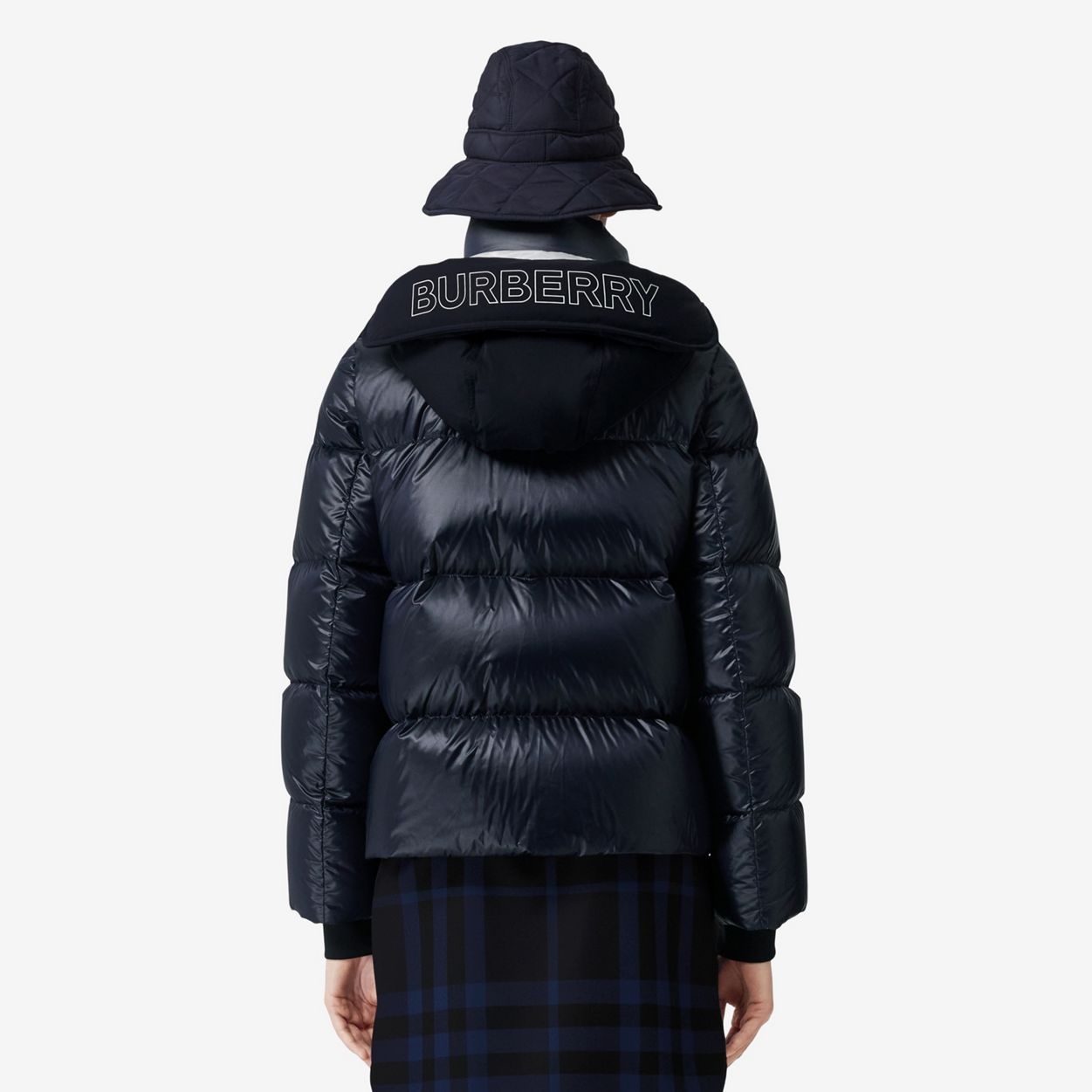 Detachable Hood Nylon Puffer Jacket - 2