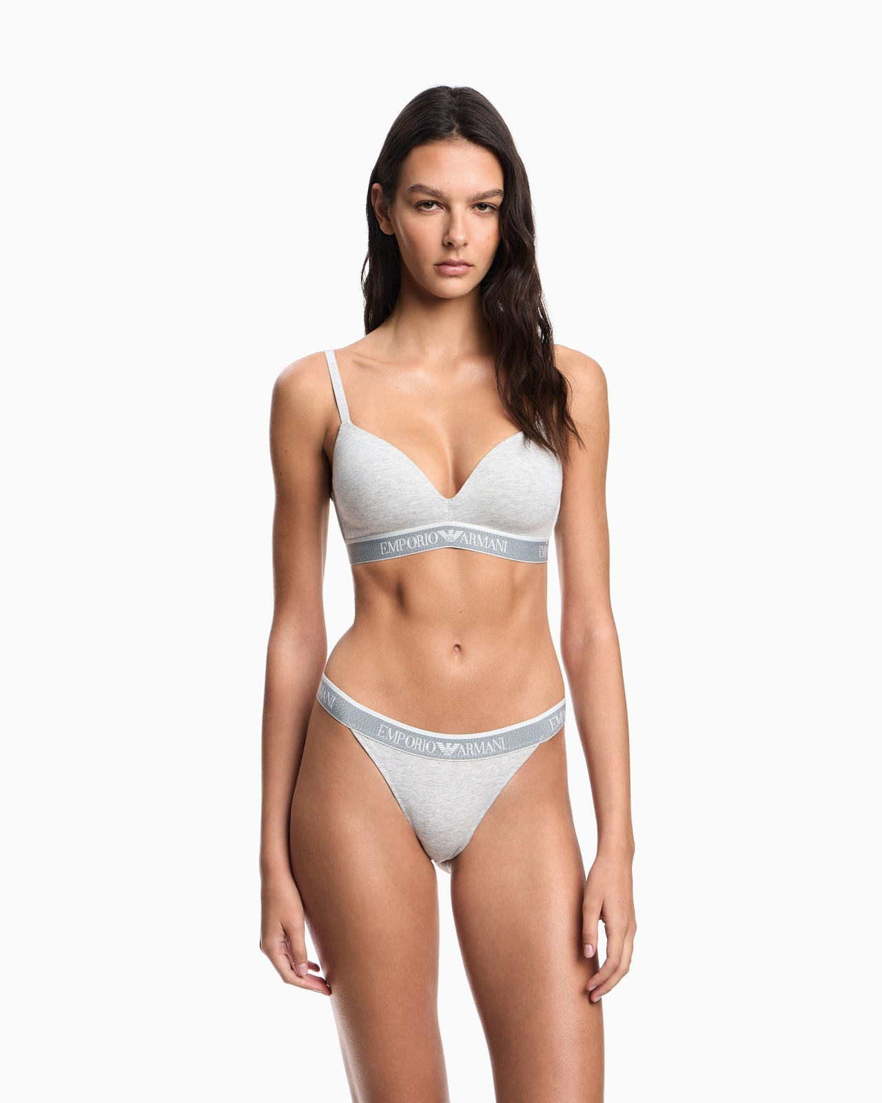 ASV ICONIC ORGANIC-COTTON, PADDED TRIANGLE BRA WITH LOGO UNDERBAND - 2