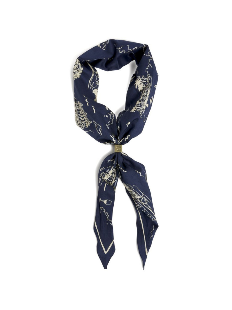 Maison Kitsuné Parisian Map scarf outlook