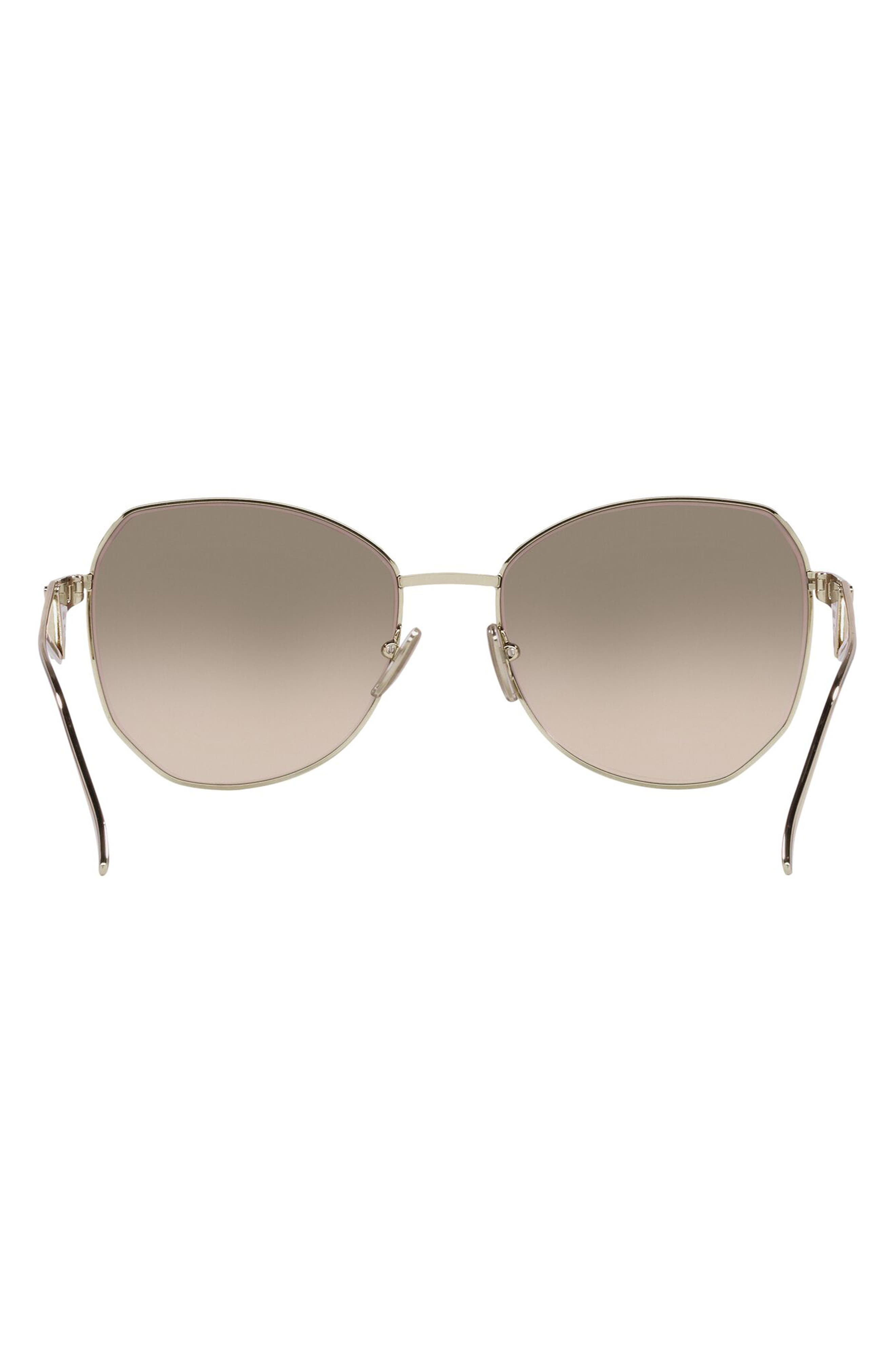 57mm Gradient Round Sunglasses - 4