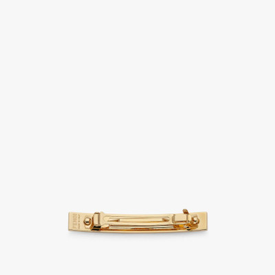 FENDI Gold-colored hair clip. outlook
