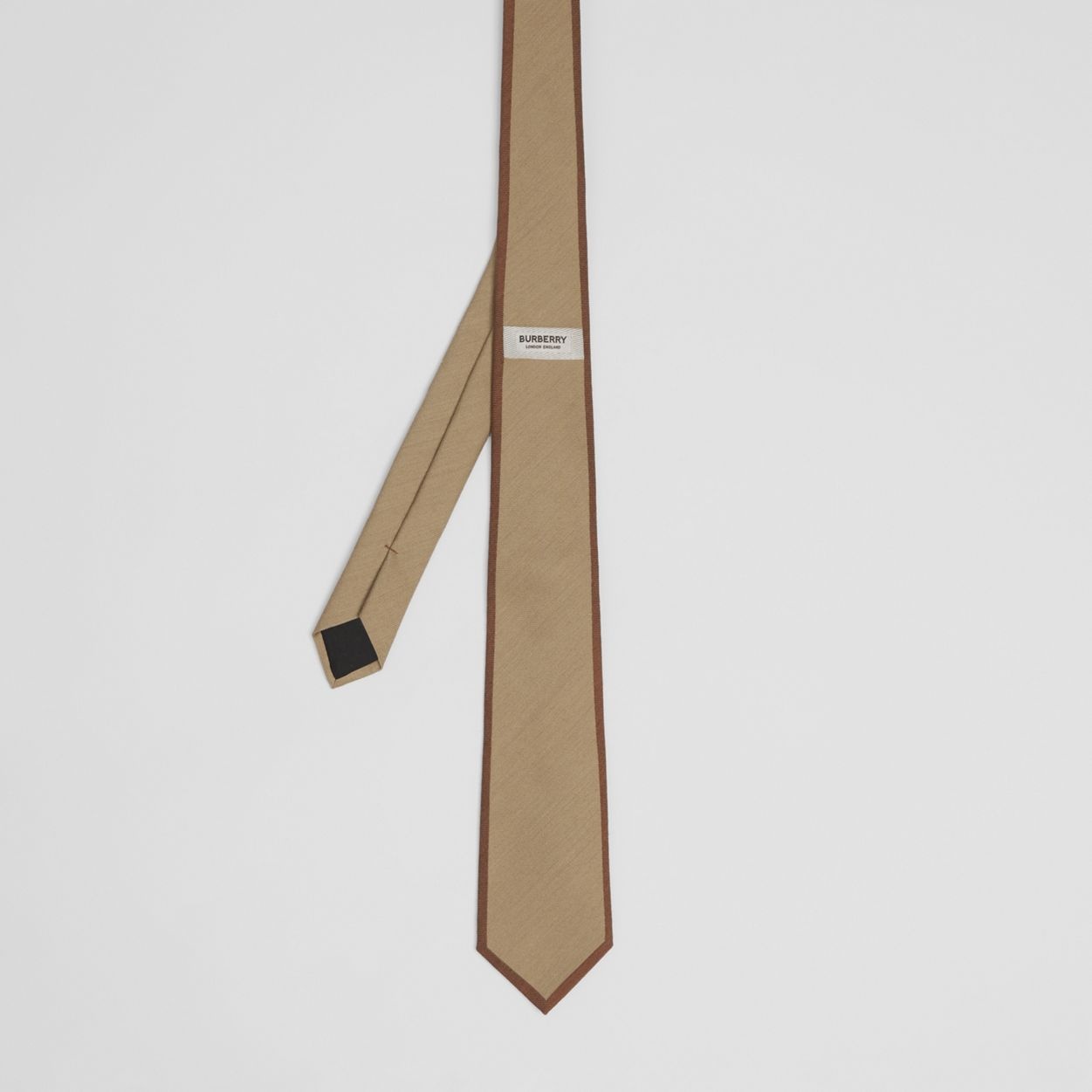 Classic Cut Logo Detail Wool Silk Tie - 5