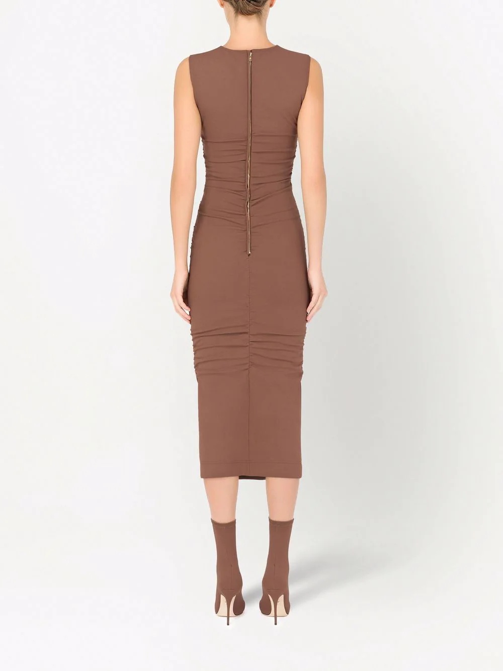 ruched mid-length dress - 4