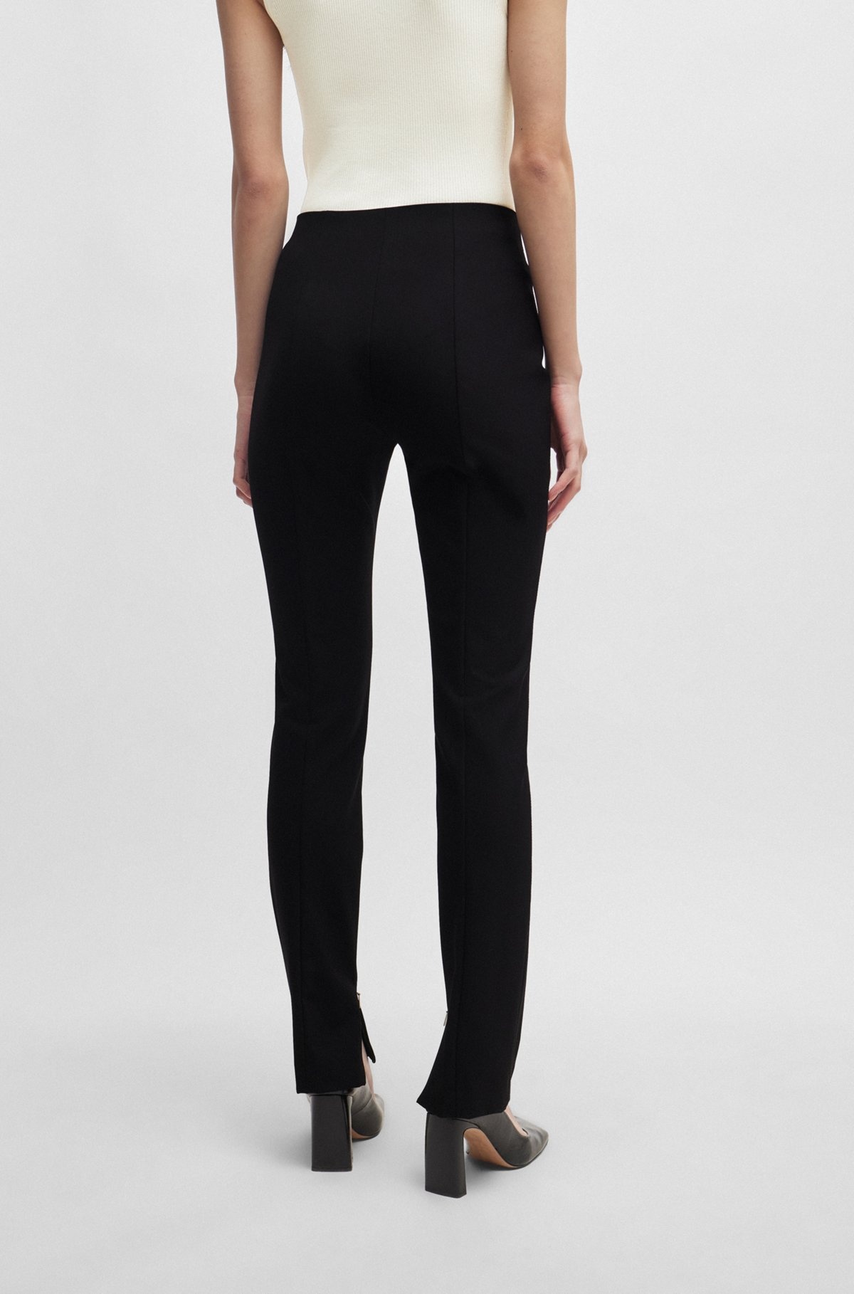 EXTRA-SLIM-FIT TROUSERS IN PERFORMANCE-STRETCH FABRIC - 4