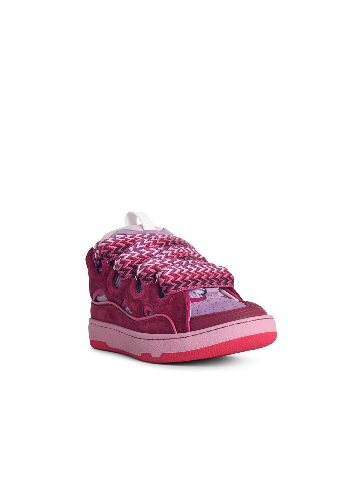 Lanvin 'Curb' Lilac Leather Blend Sneakers Women - 2