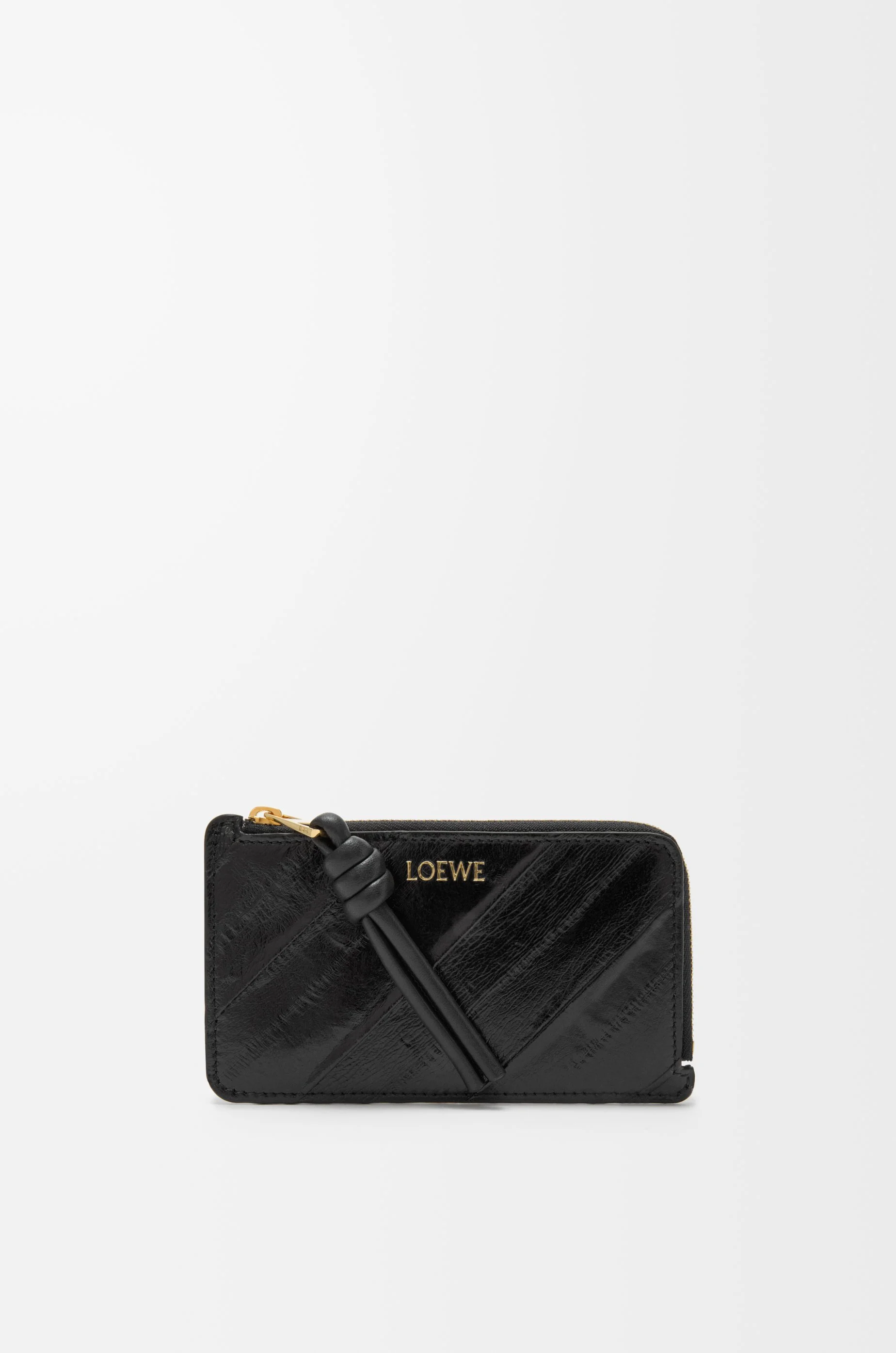 Knot coin cardholder in eel - 1