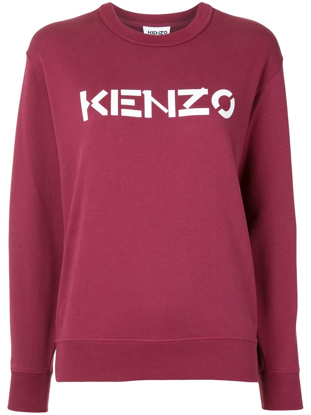 logo print crew neck sweatshirt - 1