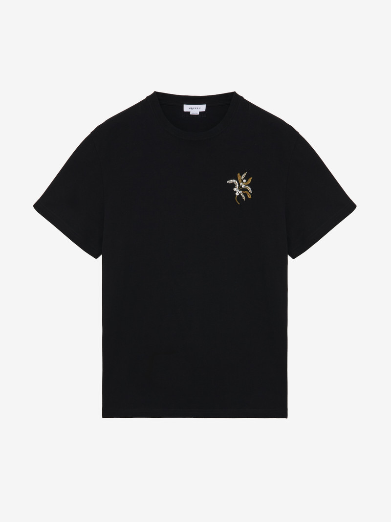 Jewelled Mistletoe Embroidery T-shirt 1