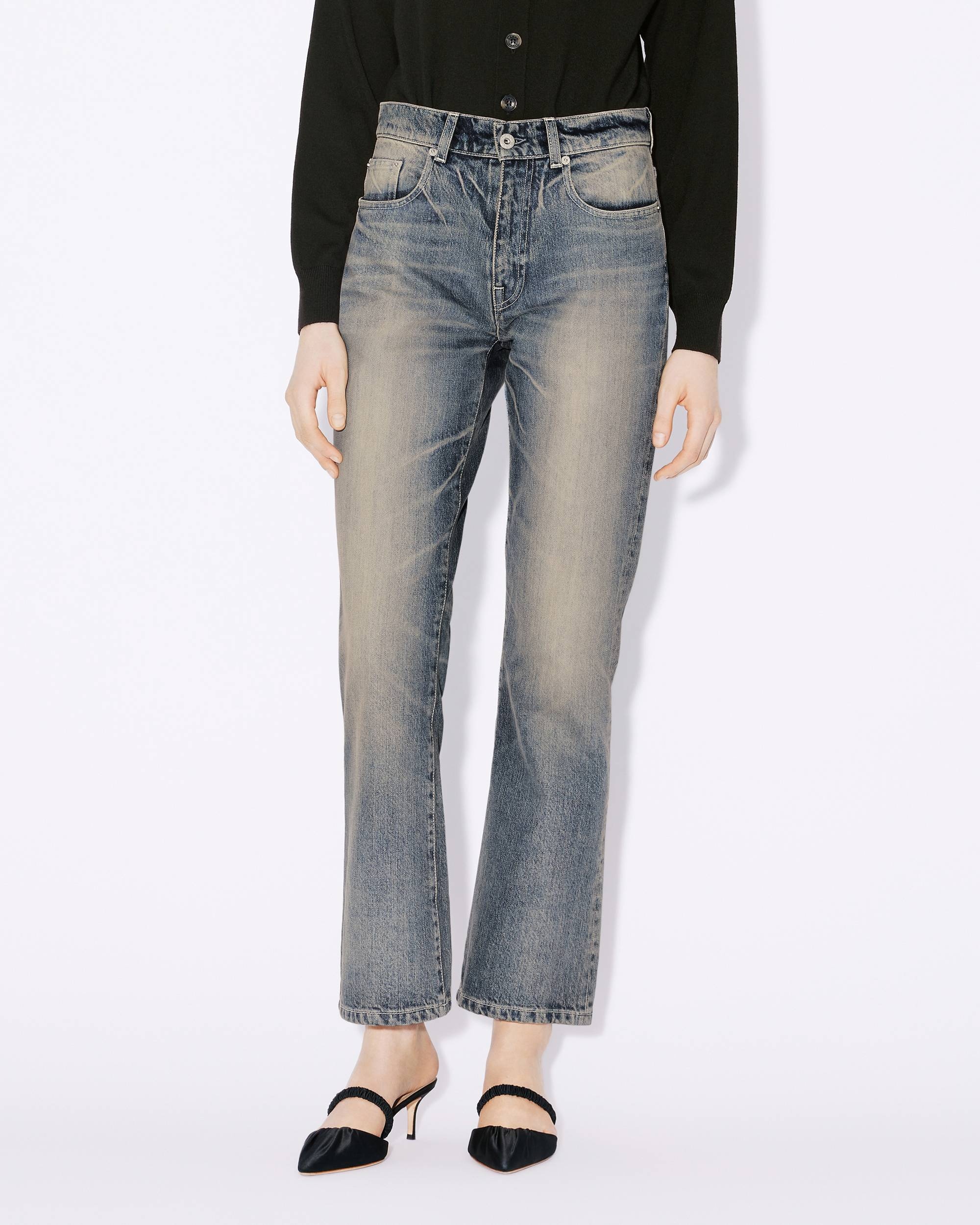 'BARA' cropped Japanese denim jeans - 4