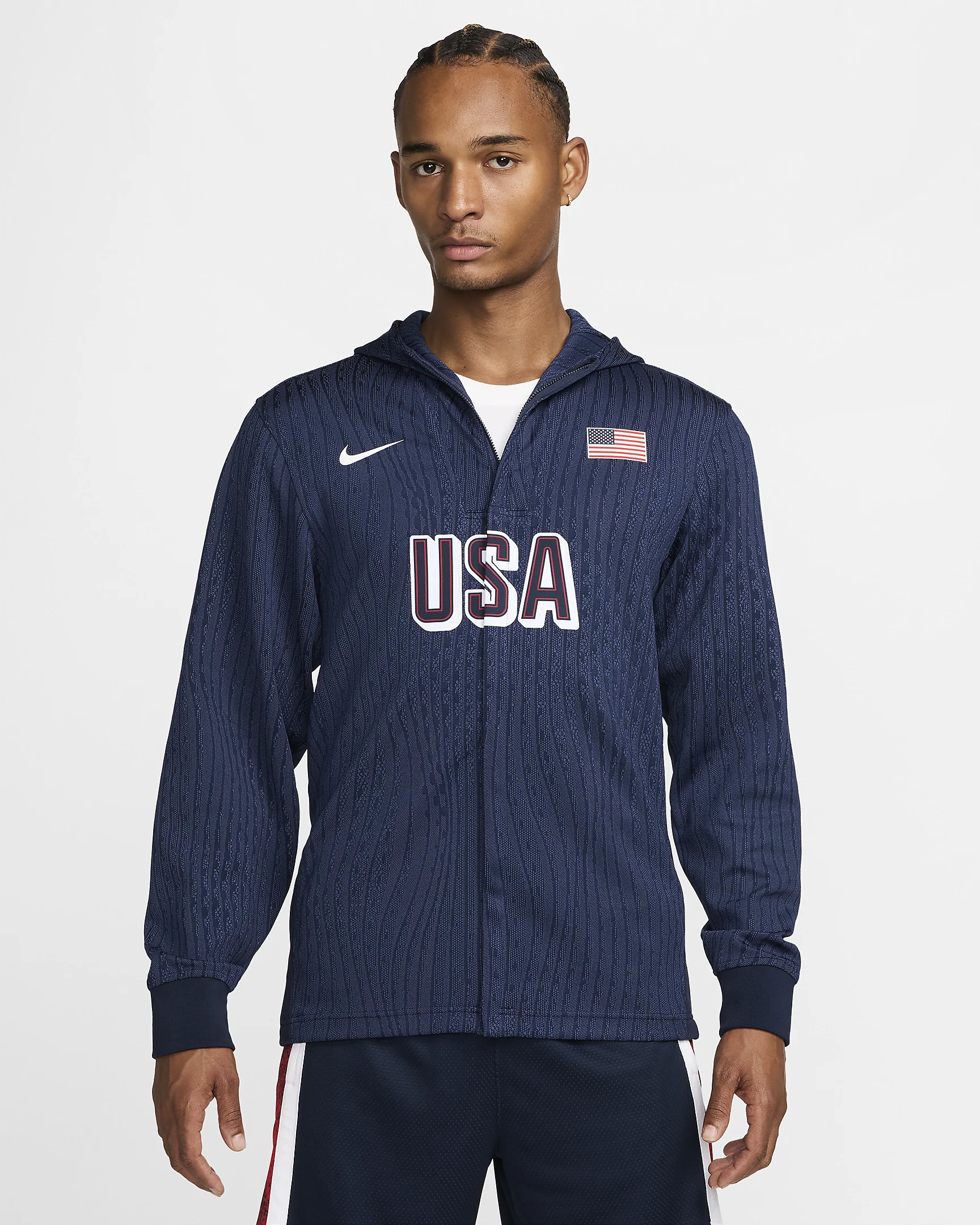 USA Men's Nike Dri-FIT ADV Basketball Game Jacket - 1