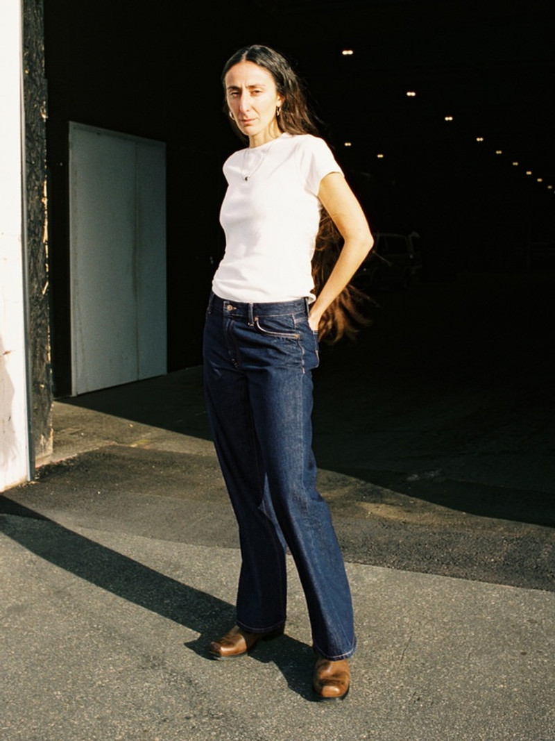 Nudie Jeans Wide Heidi Classic Blue outlook