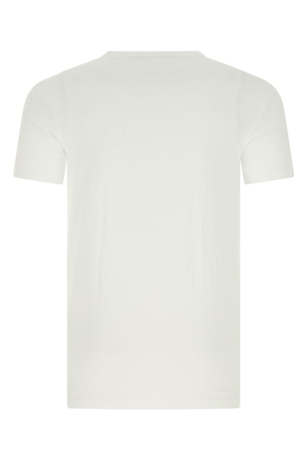 White stretch cotton t-shirt - 2