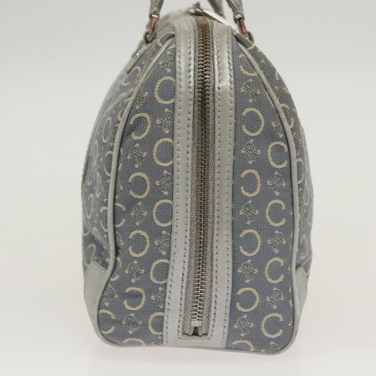 CELINE C Macadam Canvas Hand Bag Blue - 4