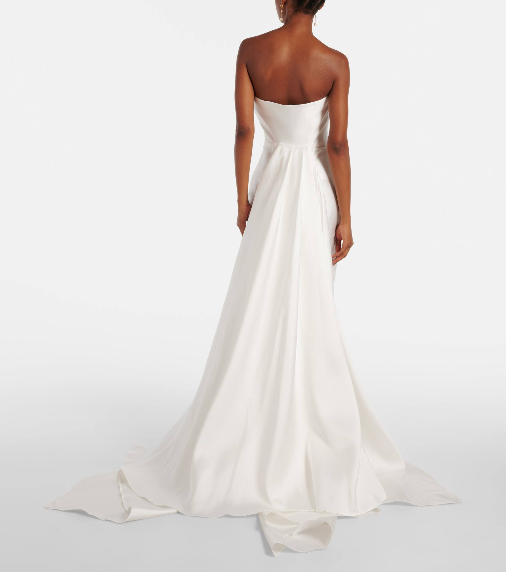 Bridal Imani strapless satin twill gown - 3