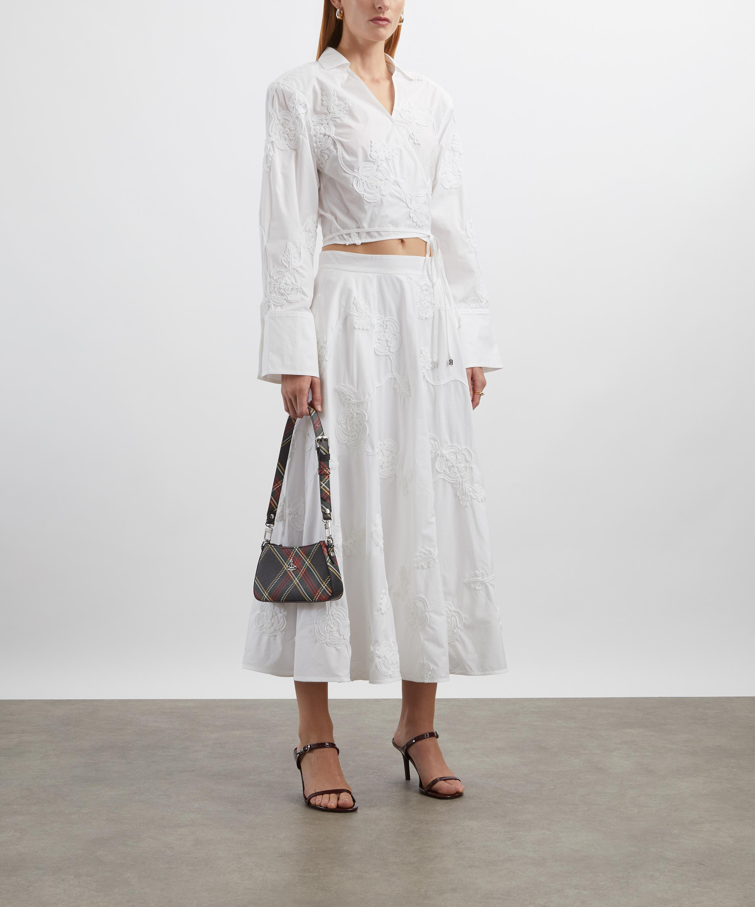 Bright White Flower Maxi Skirt - 2