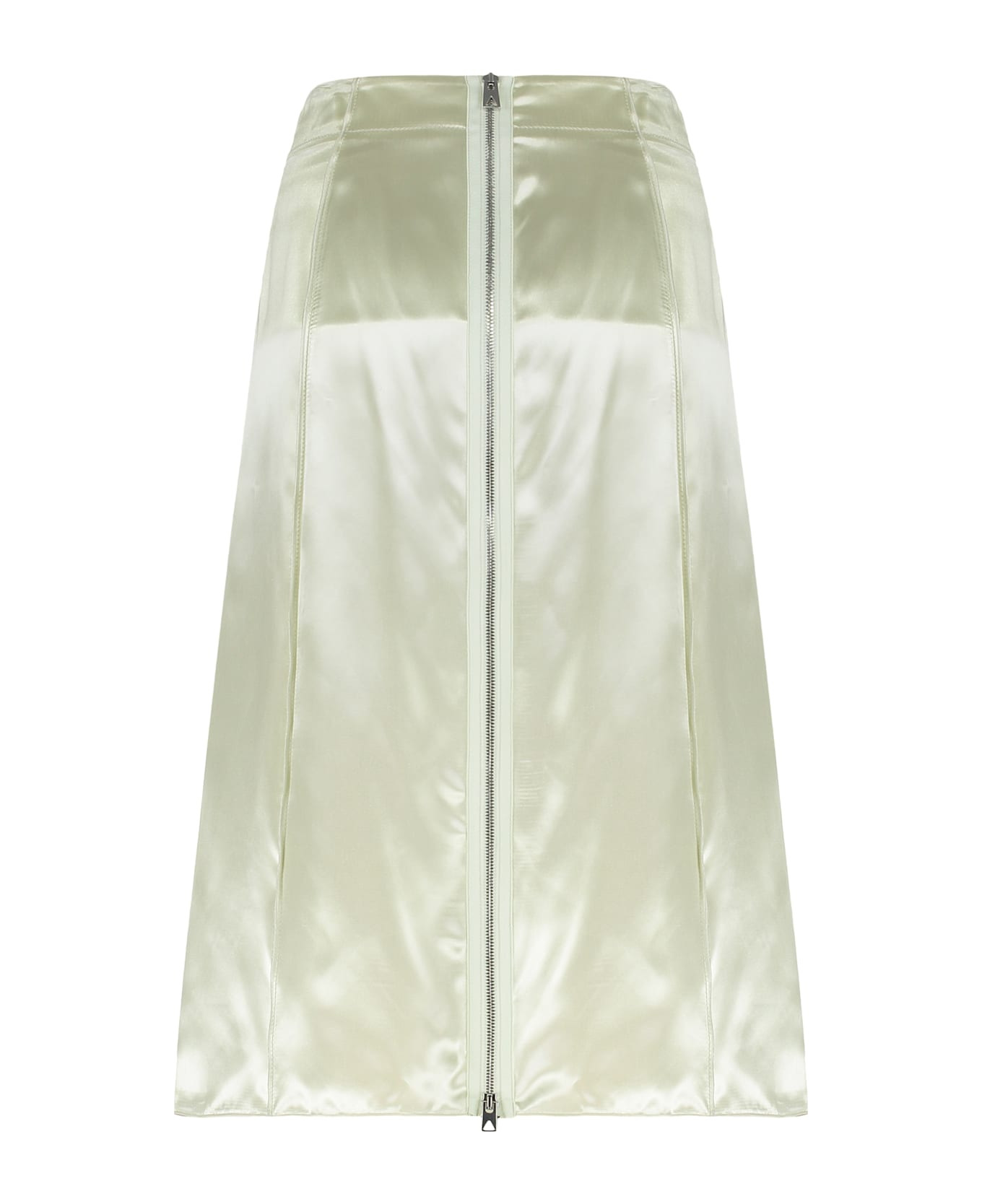 Fluid Satin Midi Skirt - 2