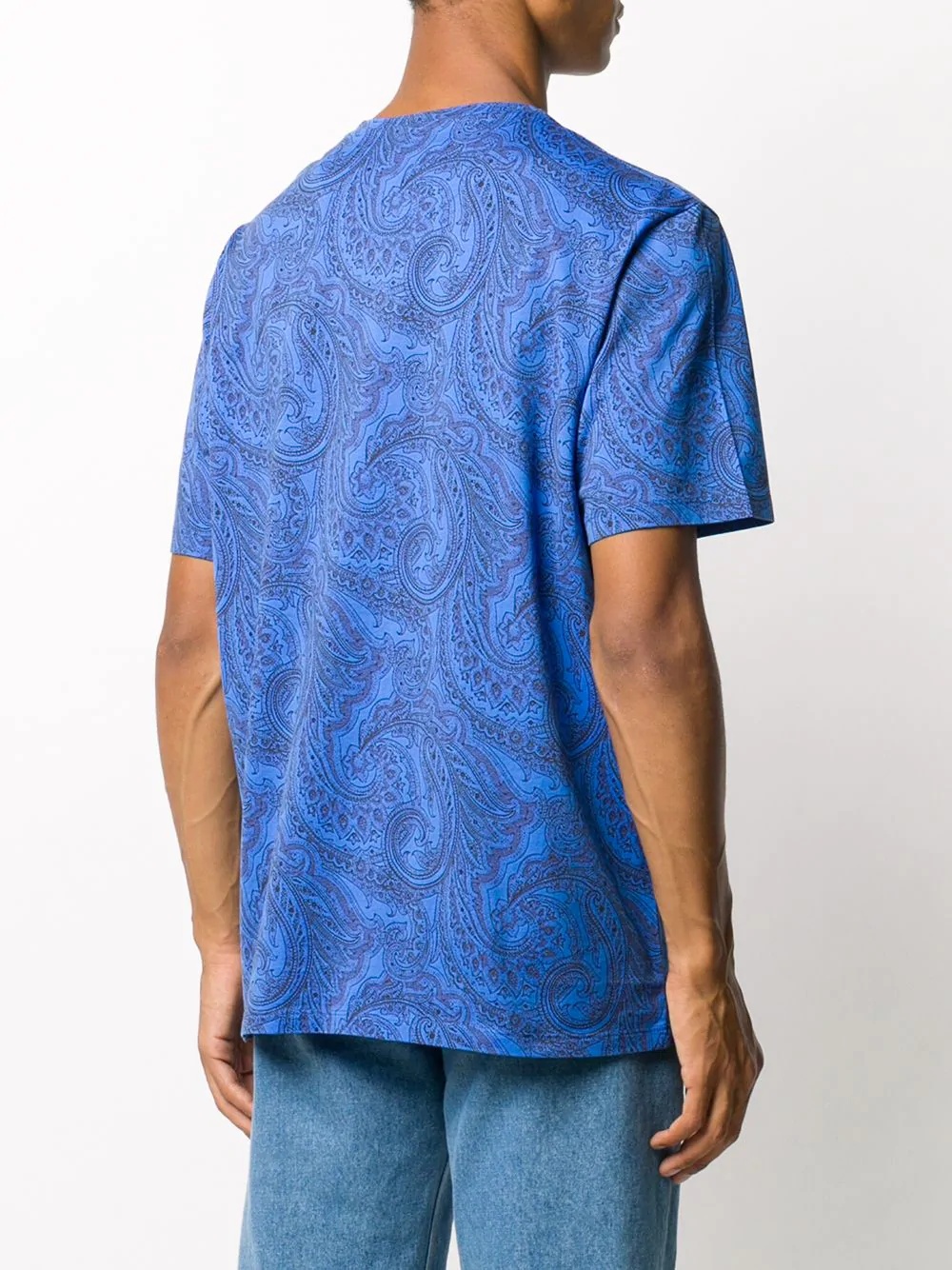 paisley print T-shirt - 4