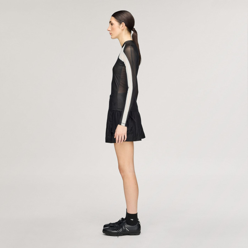 Y-3 MESH FITTED LONGSLEEVE TEE 4