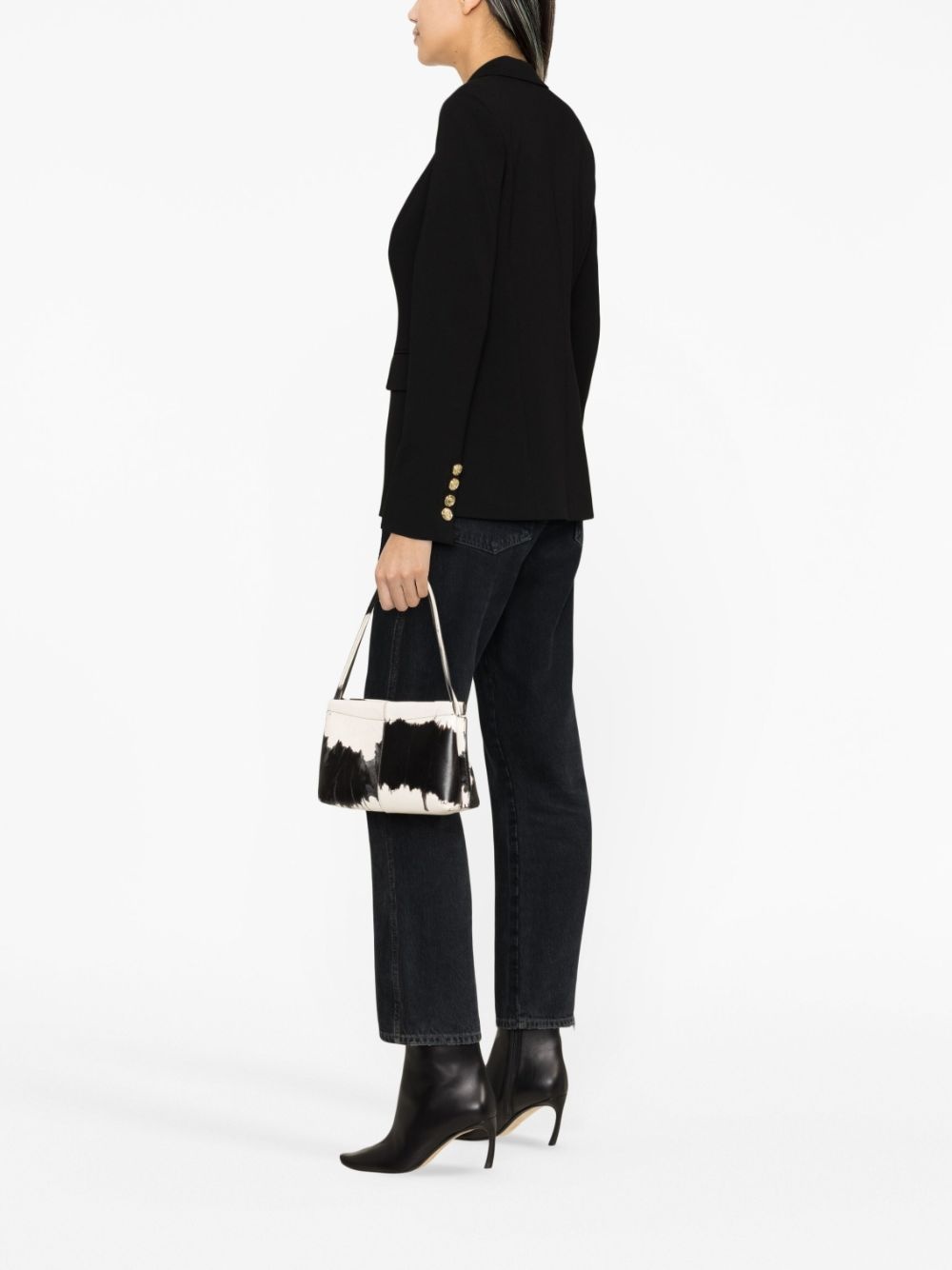 single-breasted button blazer - 4