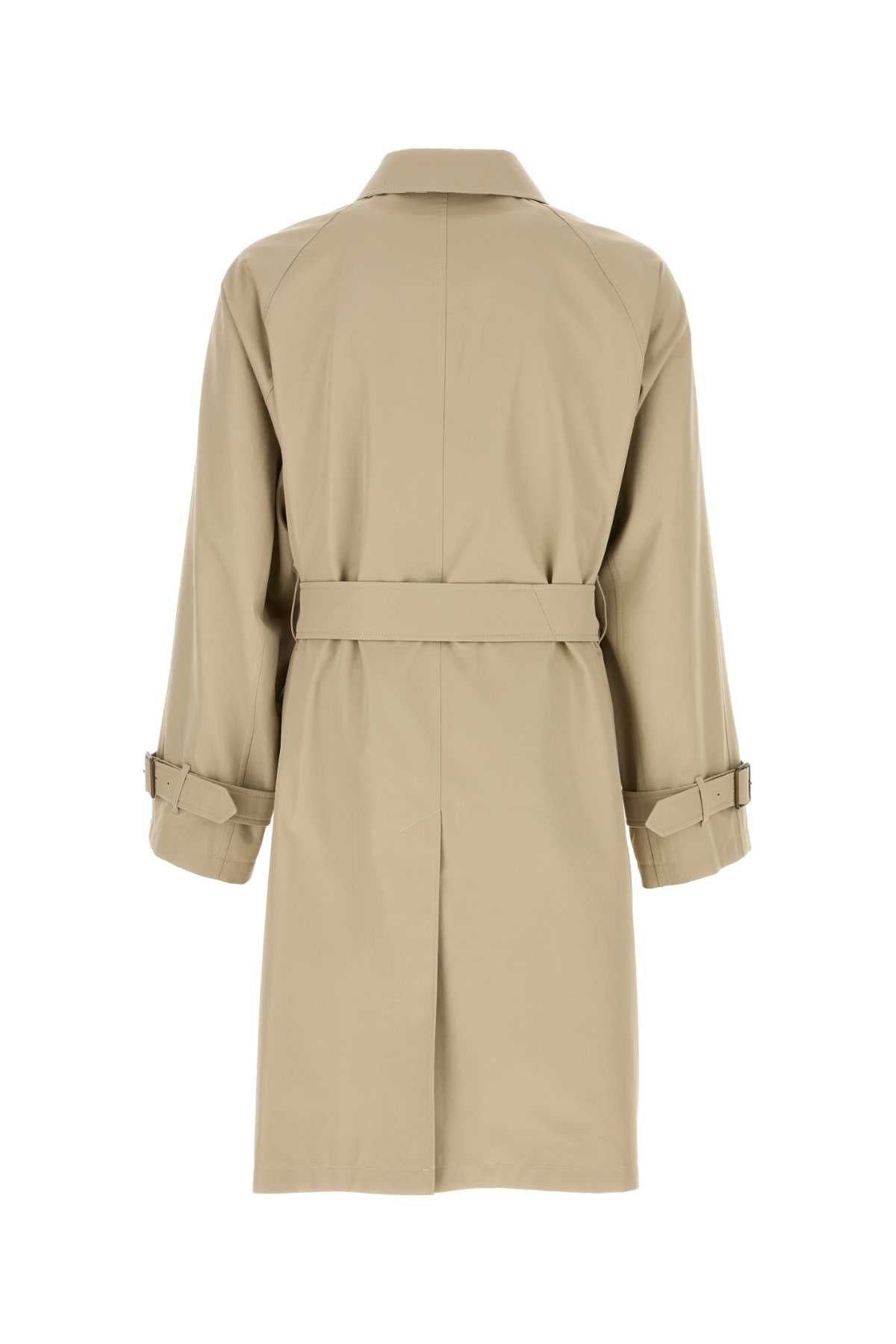 Burberry Men Capuccino Gabardine Trench Coat - 2