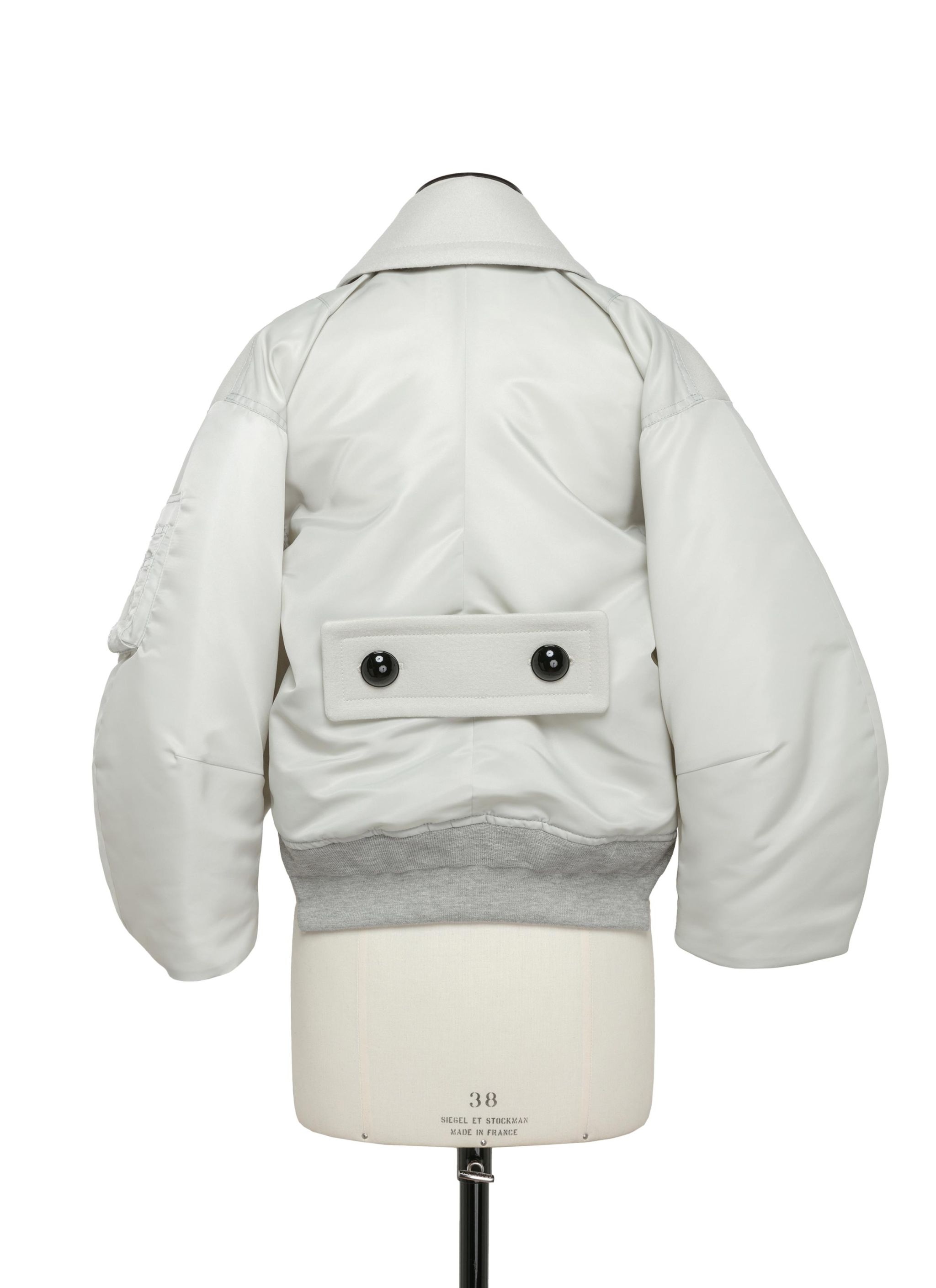Wool Melton x Nylon Twill Jacket - 3