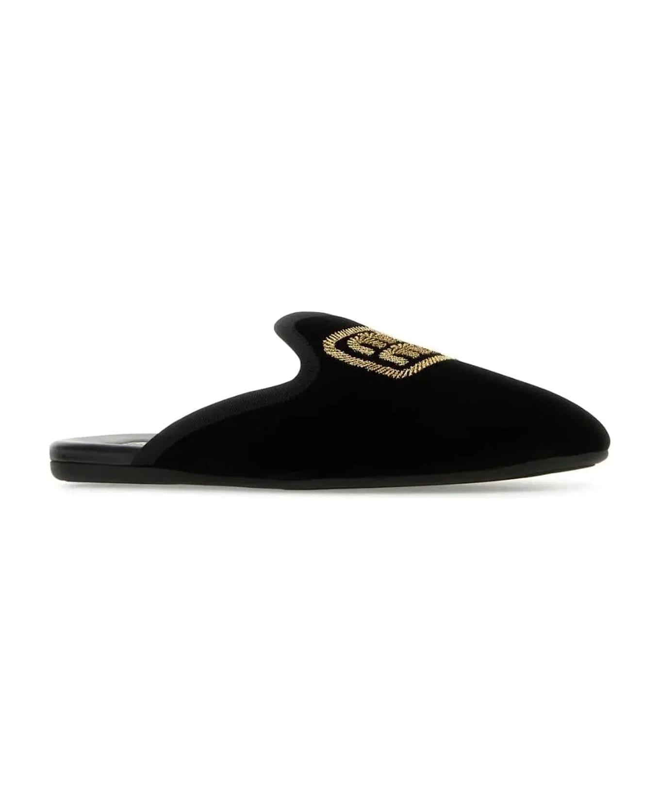 Logo Embroidered Slip-on Mules - 2