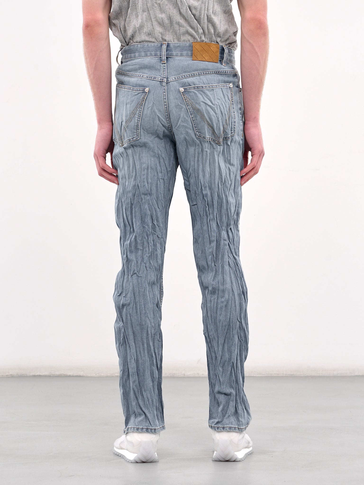 Crushed Denim Jeans - 3