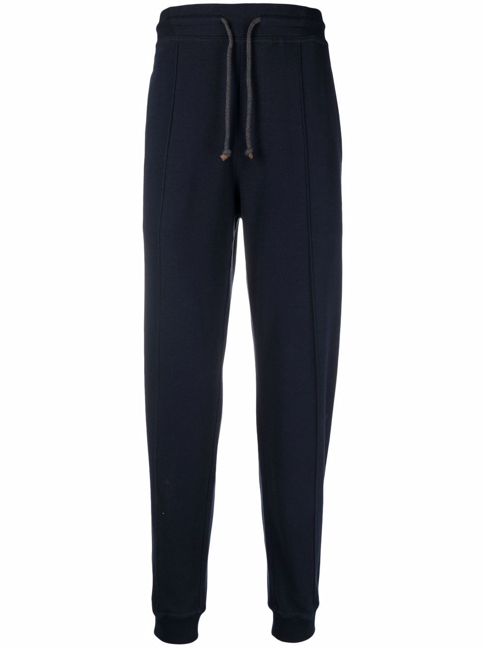 tapered-leg pintuck-detail track pants - 1