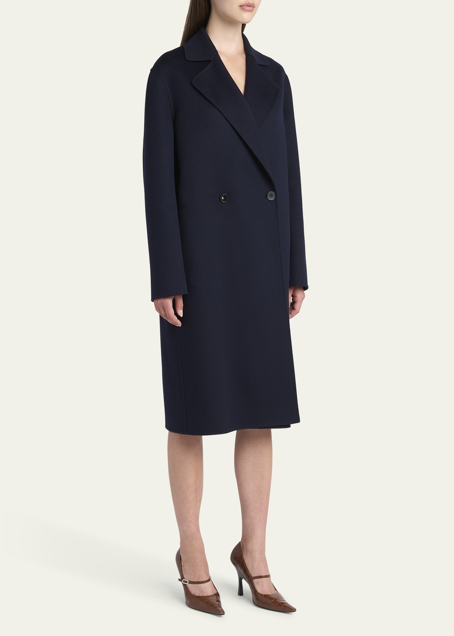 Iconic Double-Breasted Wool Peacoat - 4