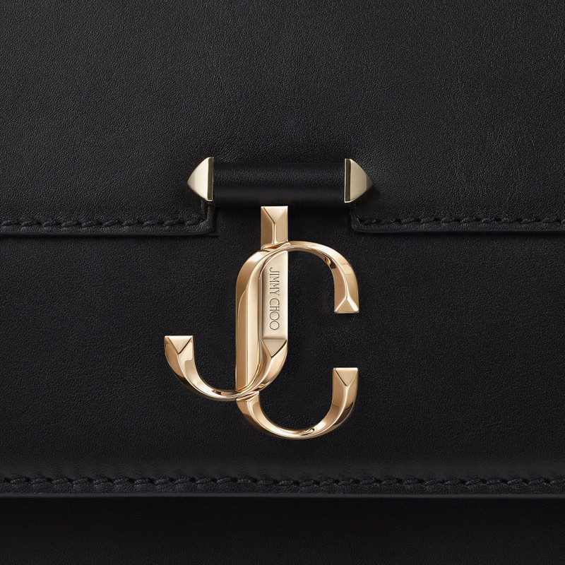 Varenne Shoulder
Black Fine Shiny Calf Leather Shoulder Bag with Light Gold JC Bar 6