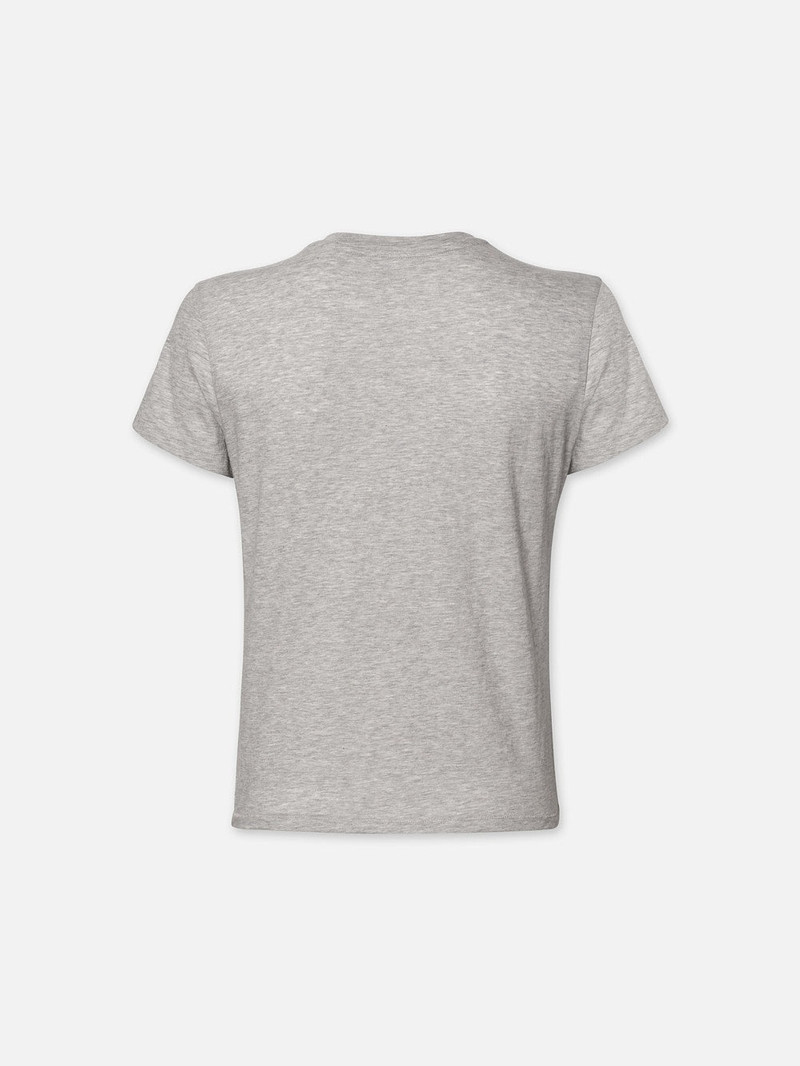 FRAME Baby Tee in Heather Grey outlook