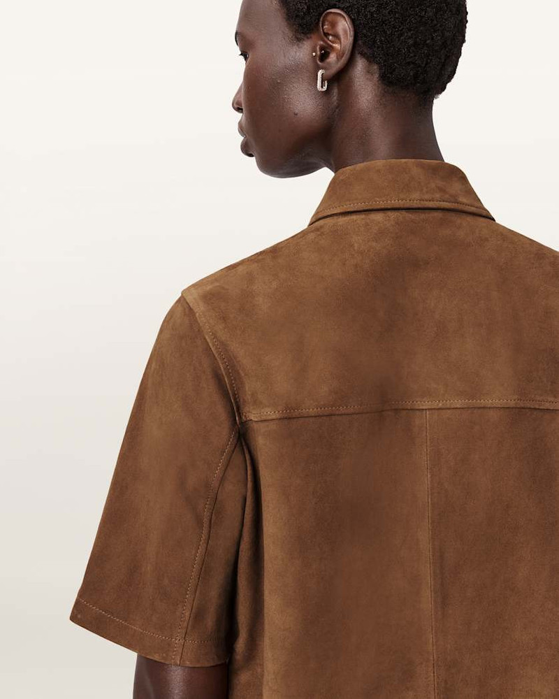 ROCK SUEDE MINI SHIRT DRESS 4