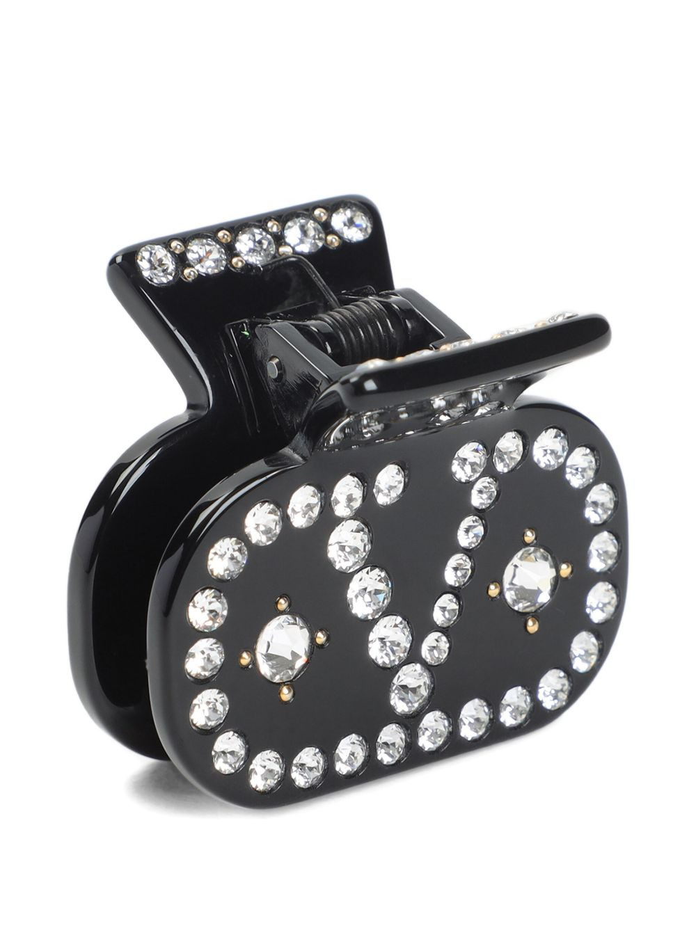 embellished-logo hair clip - 2
