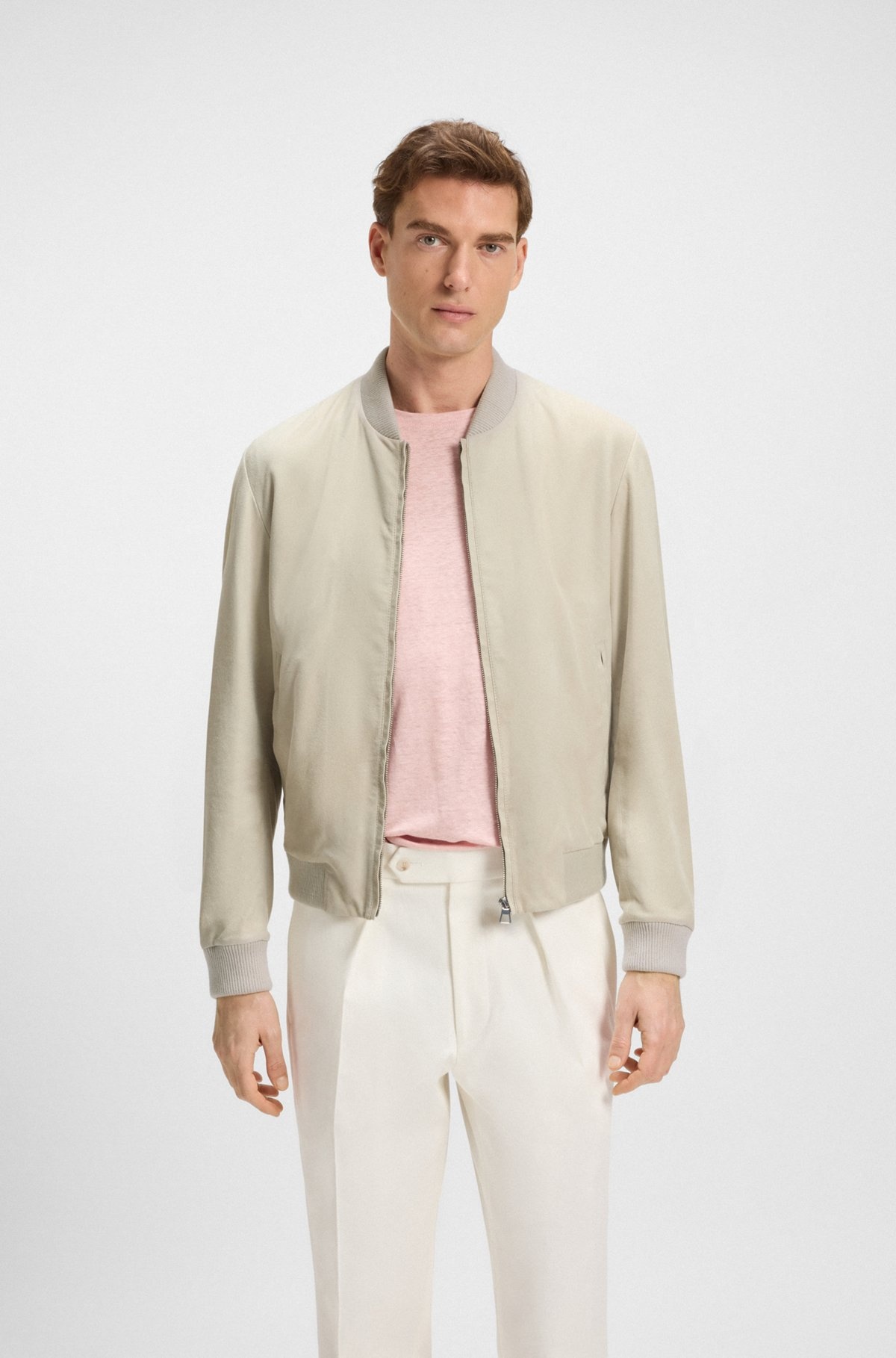 BECKHAM X BOSS BOMBER JACKET IN SUEDE - 2