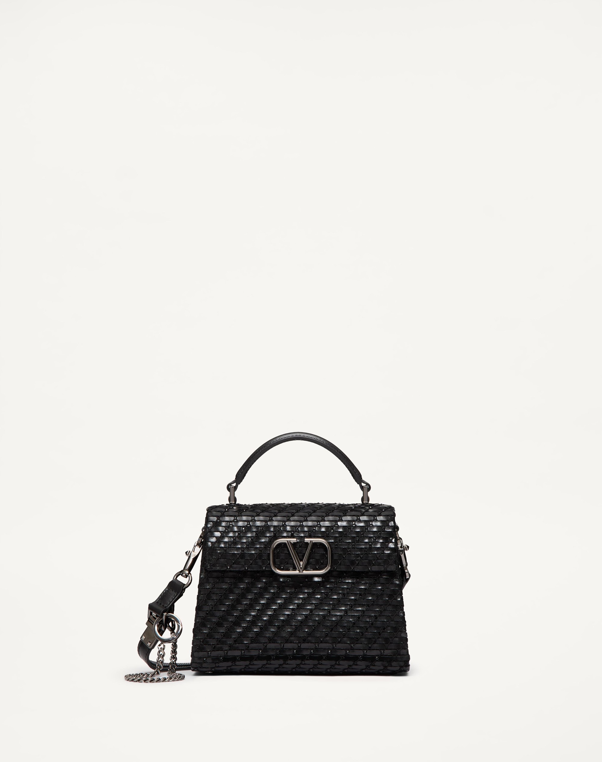 VALENTINO GARAVANI VSLING MINI WOVEN HANDBAG - 1