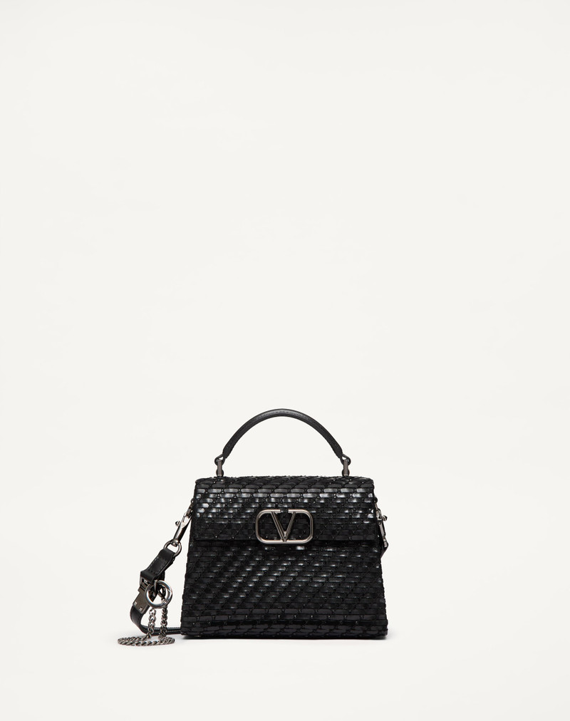 VALENTINO GARAVANI VSLING MINI WOVEN HANDBAG 1