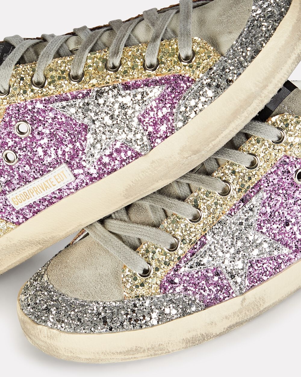 Superstar Glitter Low-Top Sneakers - 4