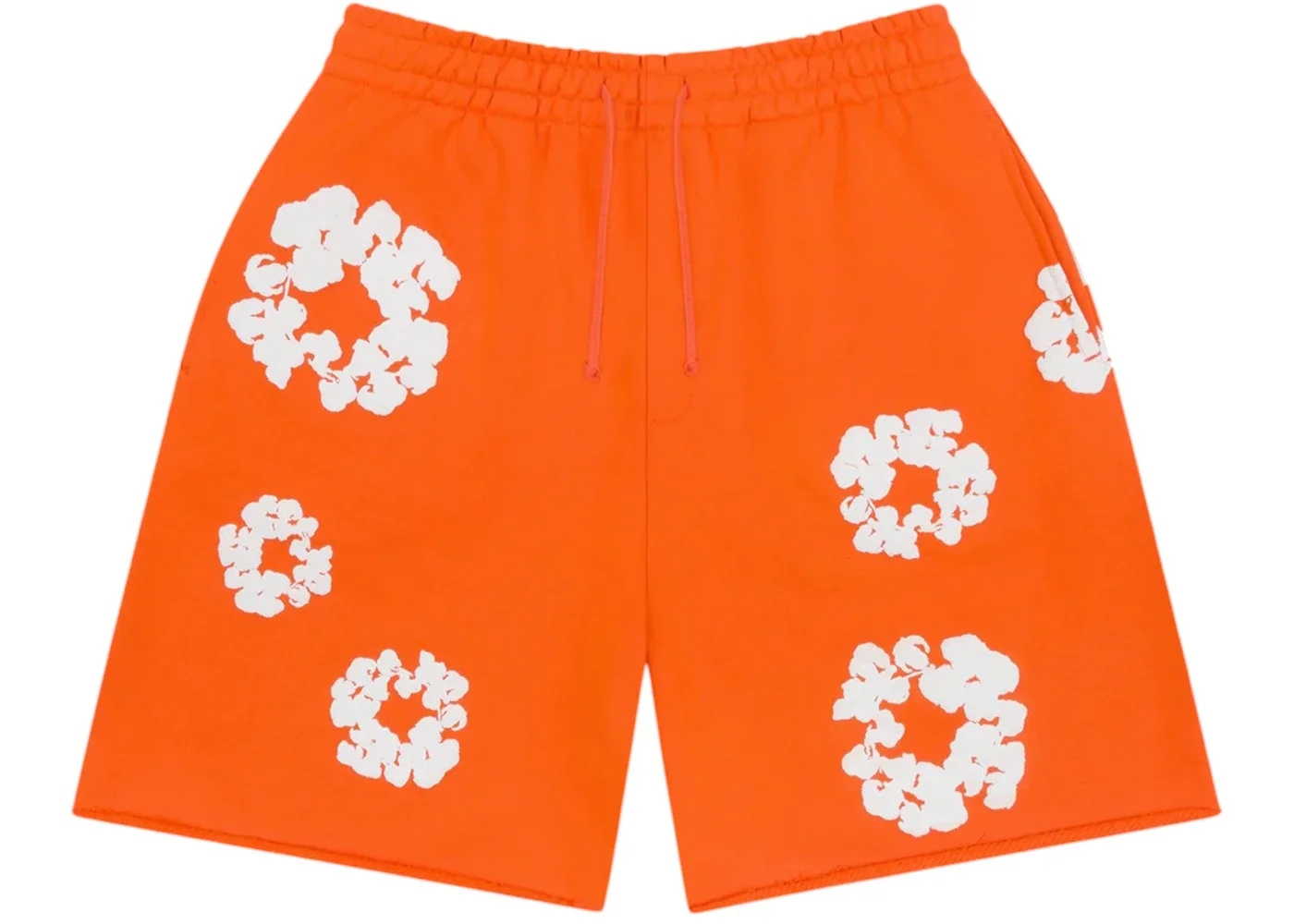 Denim Tears Cotton Wreath Sweatshorts Orange - 1