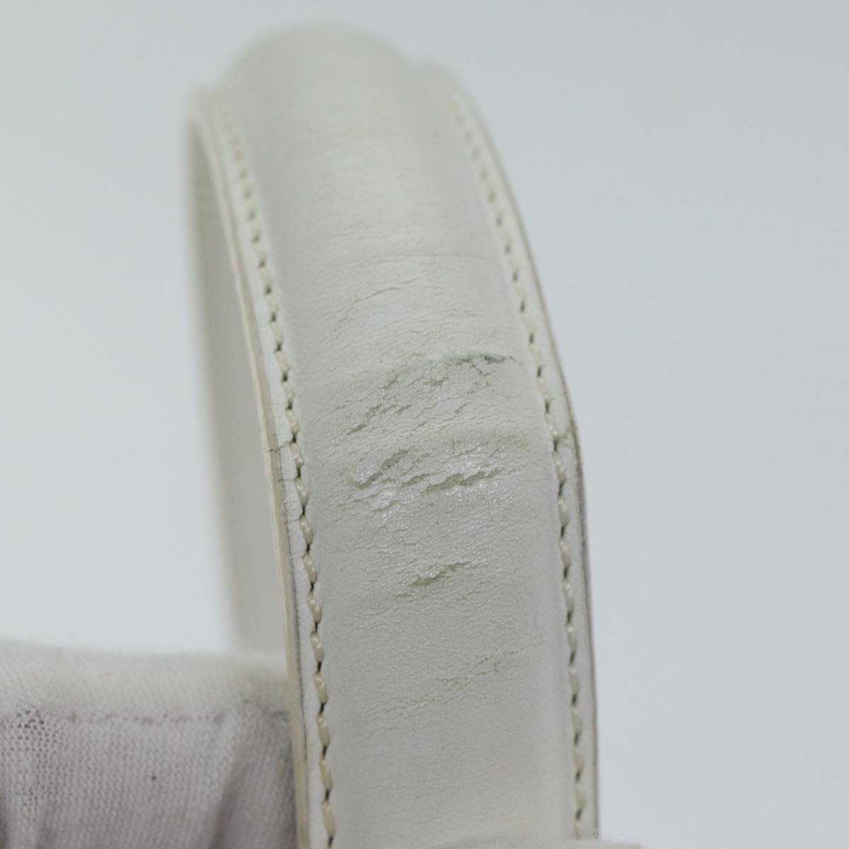 CELINE Hand Bag Leather White - 10