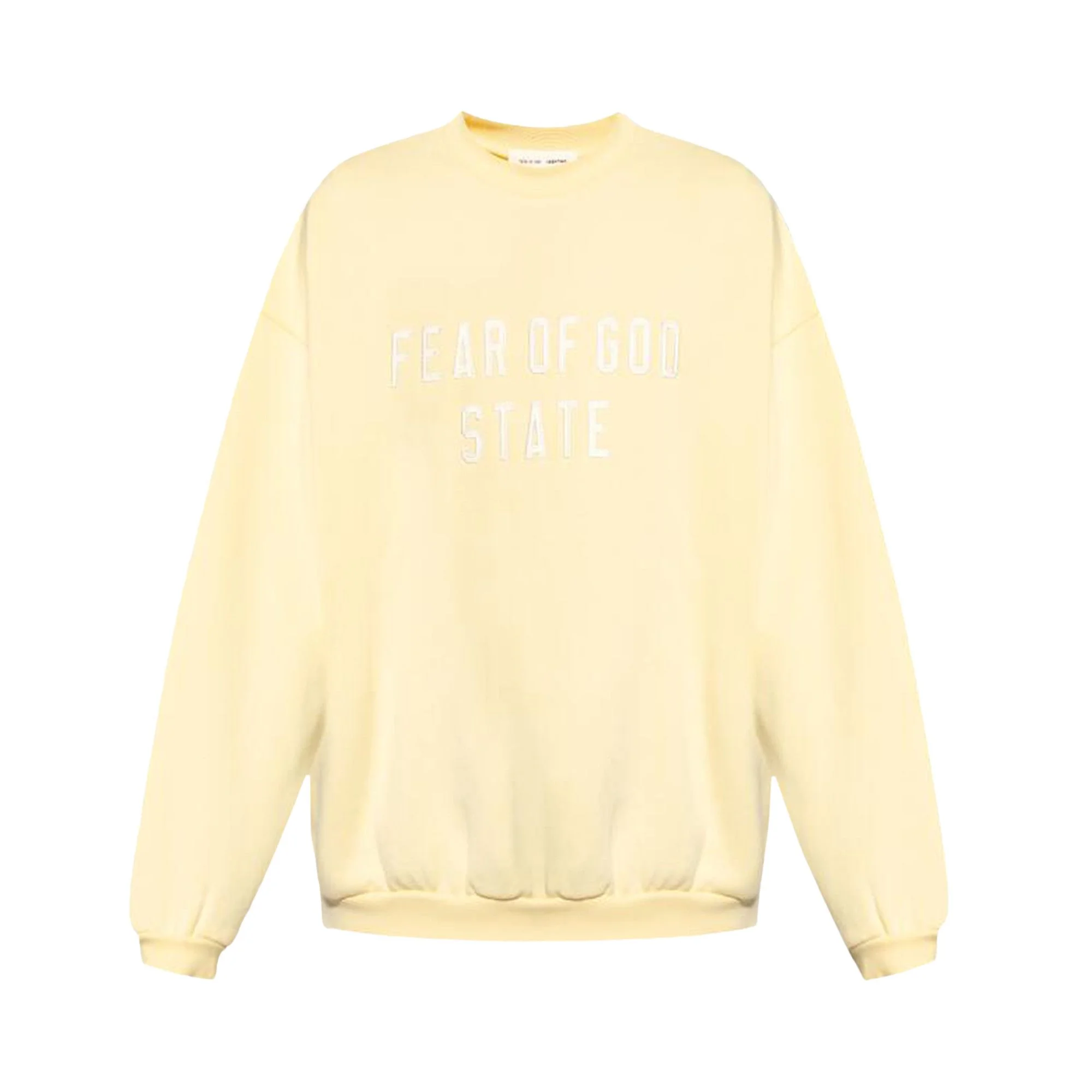Fear of God Essentials 90s Crewneck Sweatshirt 'Garden Yellow' - 1