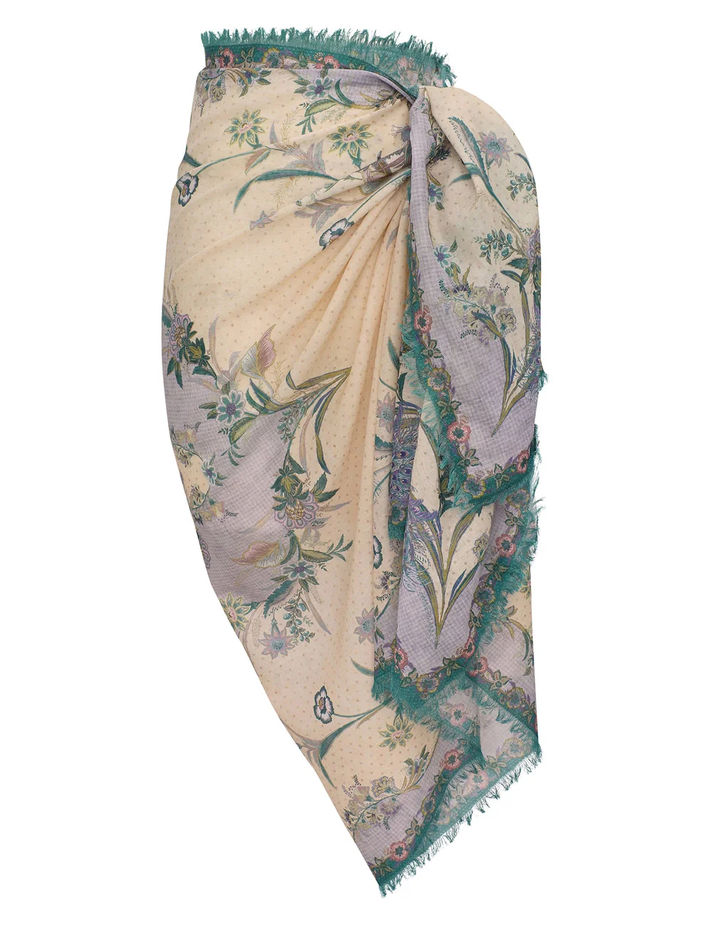 PRINTED COTTON PAREO - 1