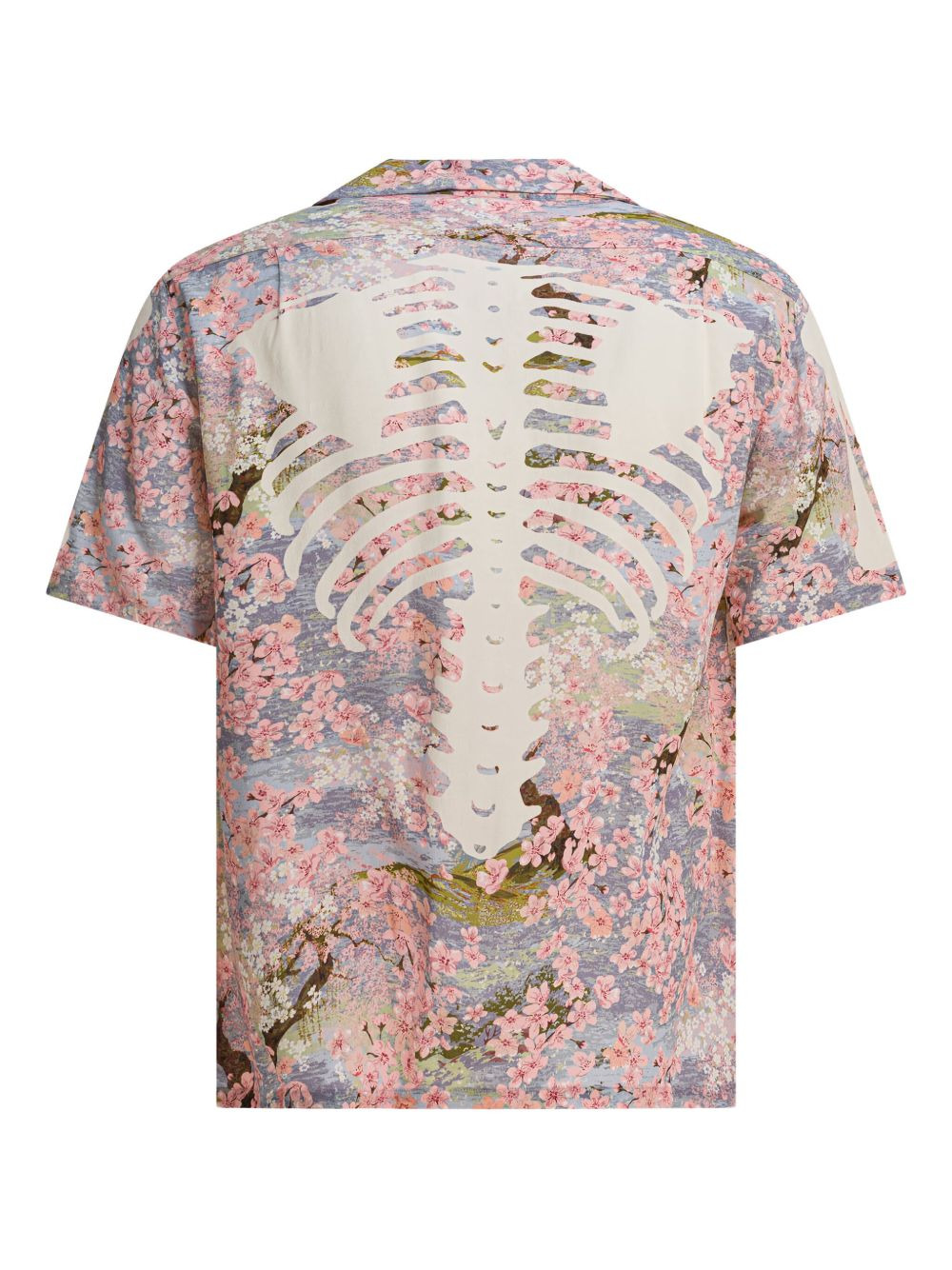 floral-print skeleton shirt - 2