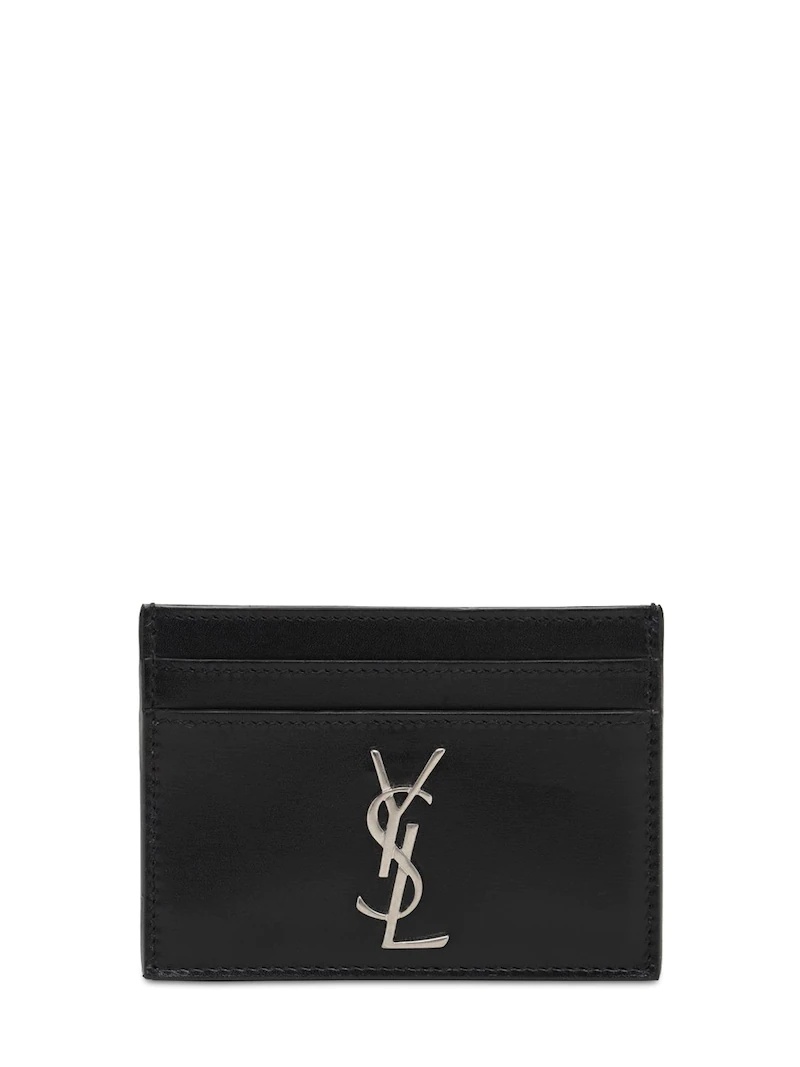 MONOGRAM LEATHER CARD HOLDER - 1