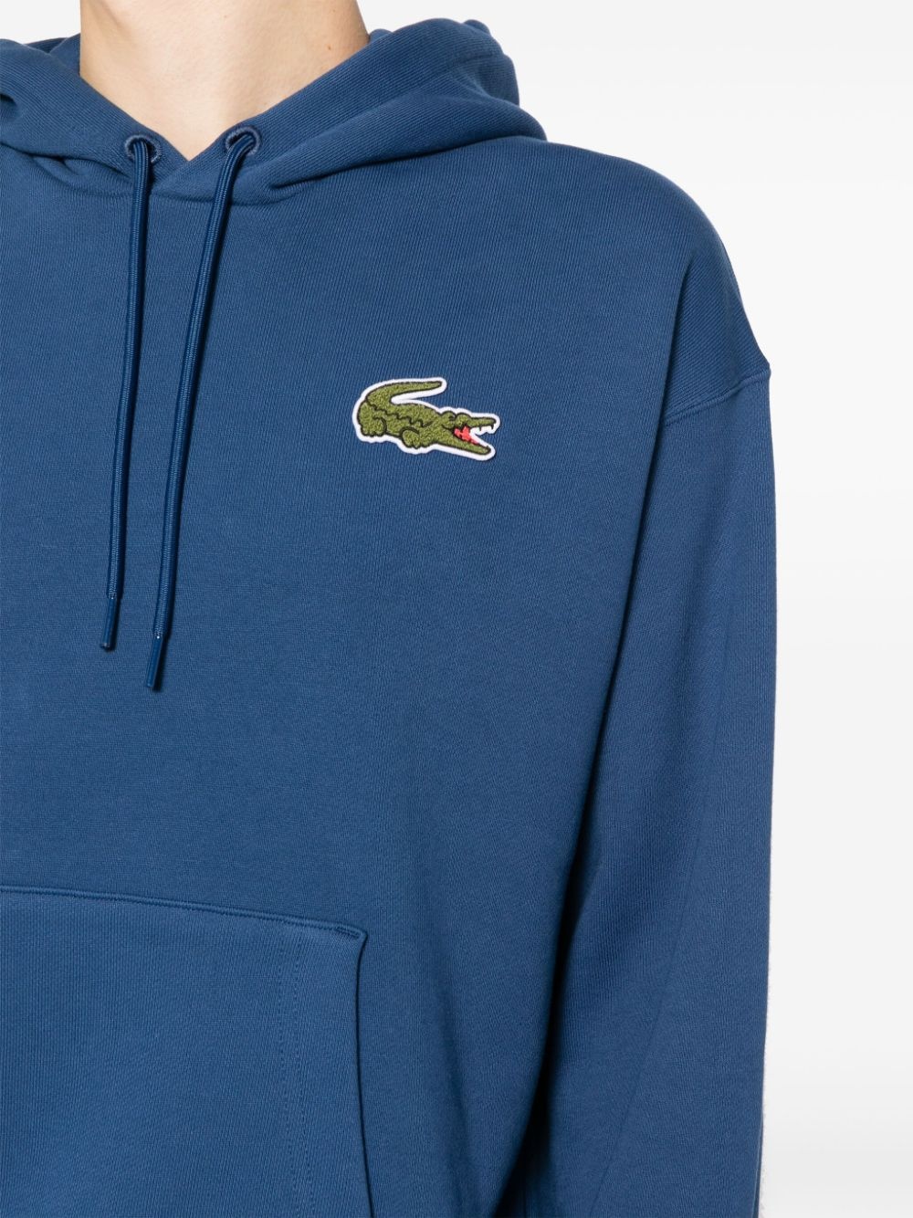loose fit badge hoodie - 6